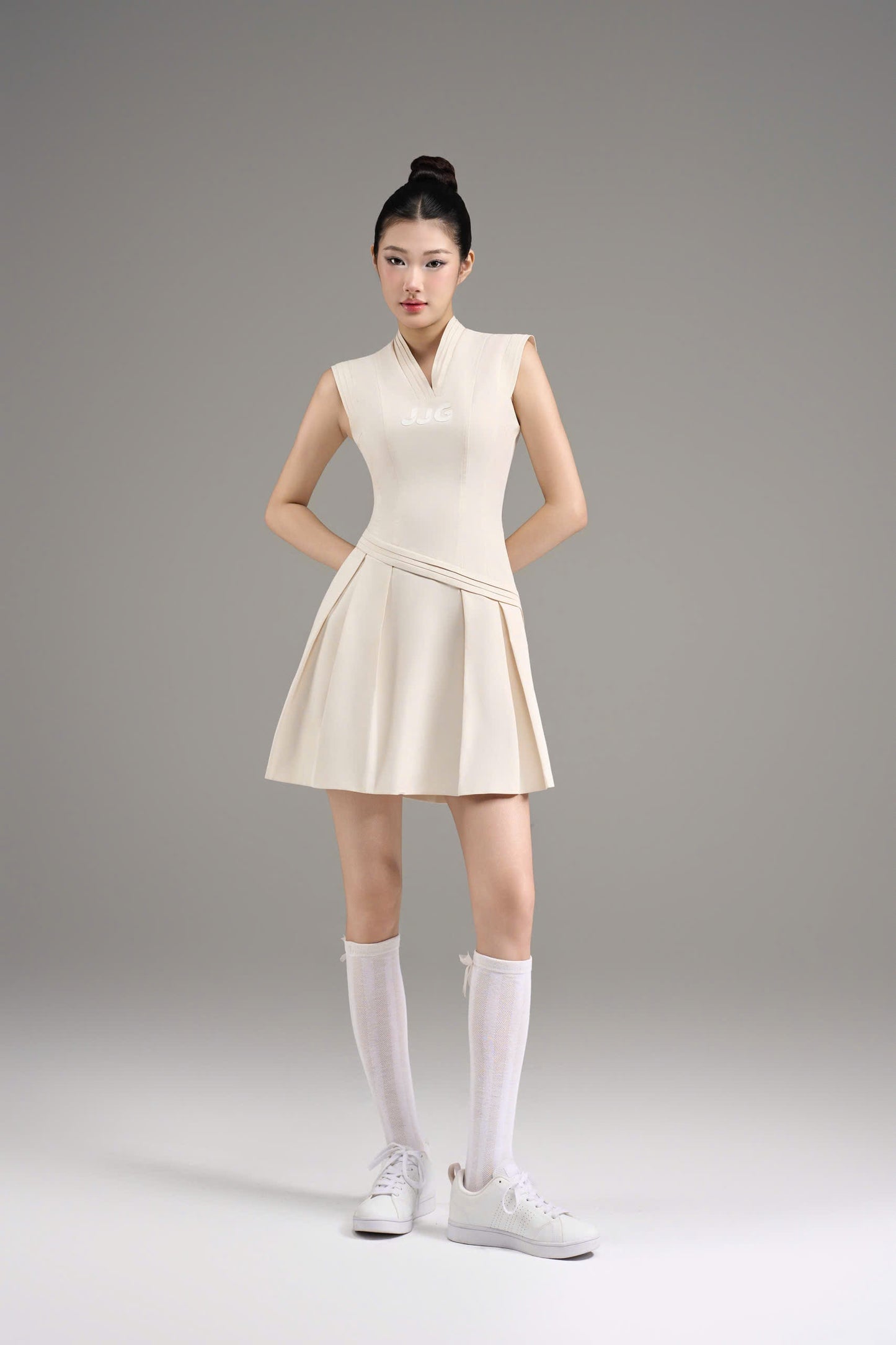 Beige Poise Dress