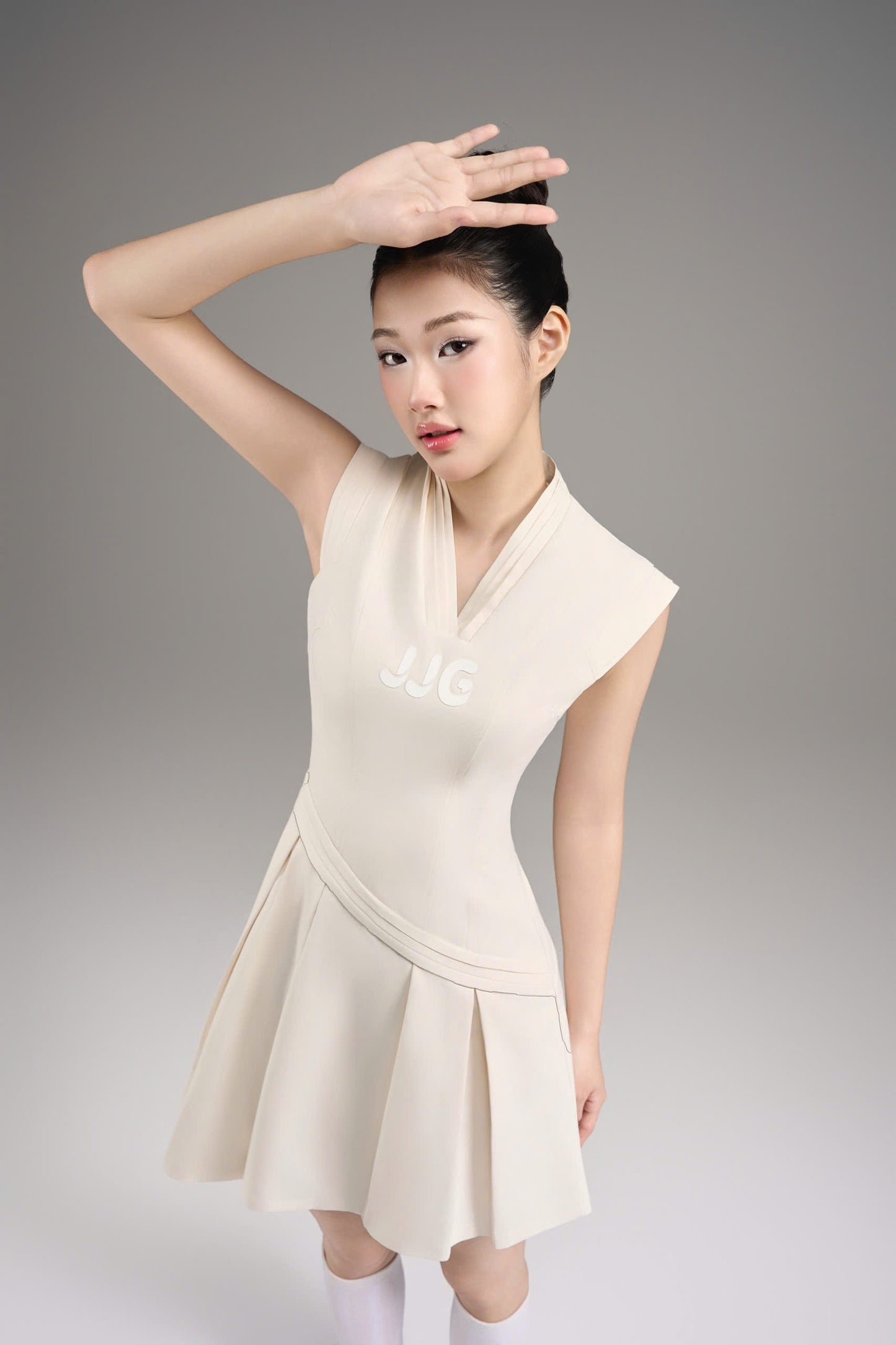 Beige Poise Dress