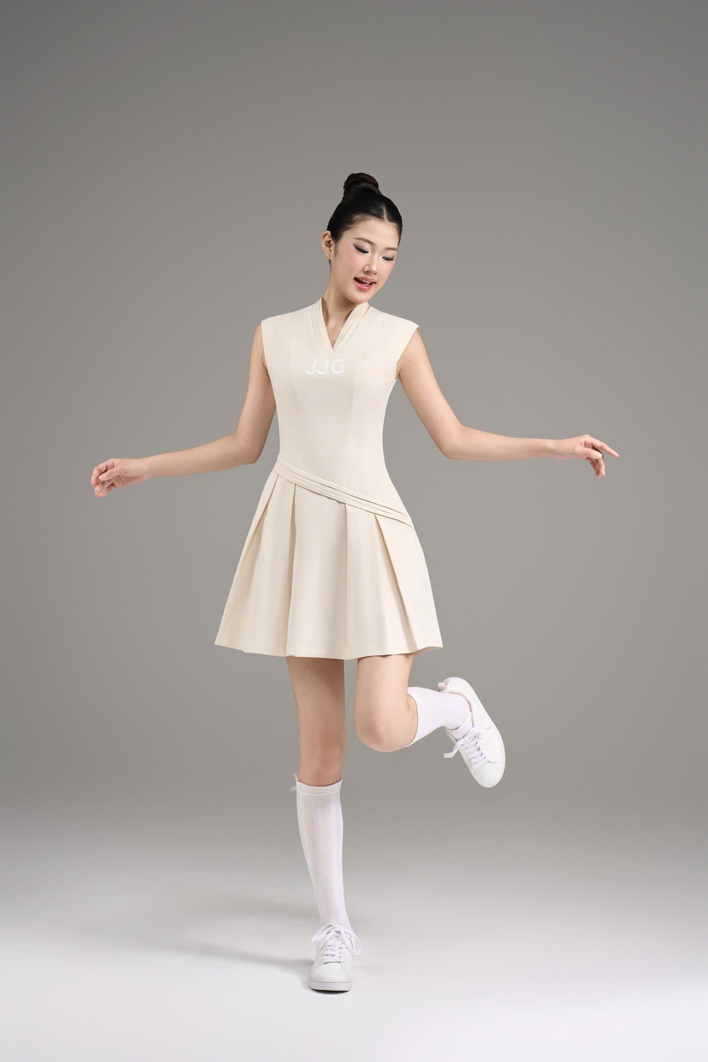 Beige Poise Dress