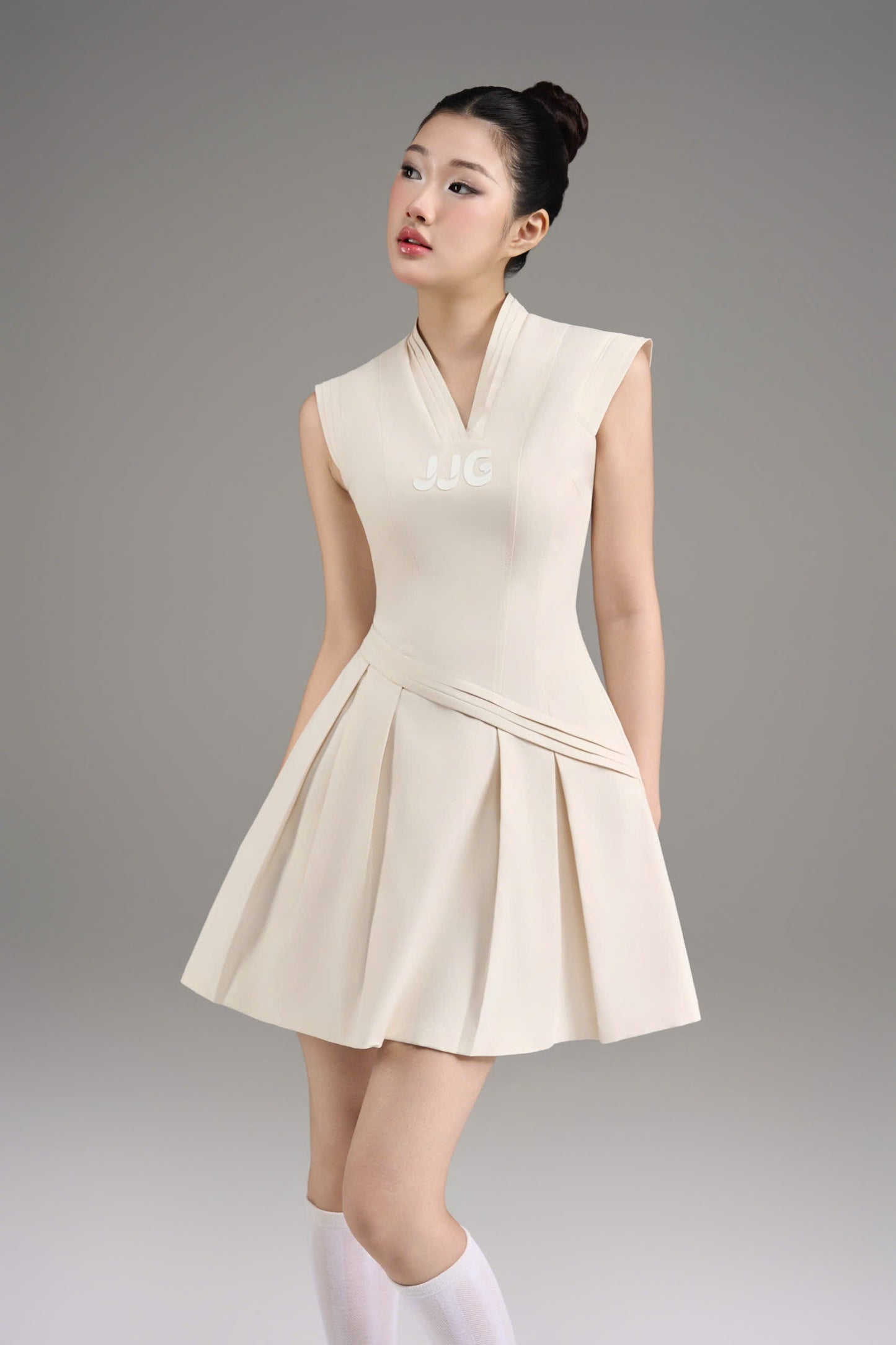 Beige Poise Dress