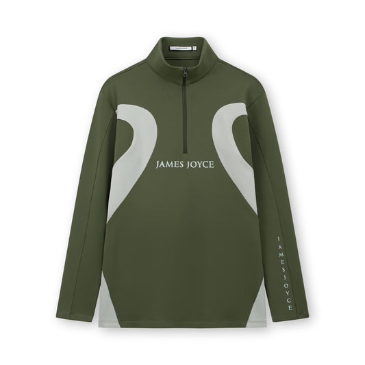 Curve Motion Top_Moss Green