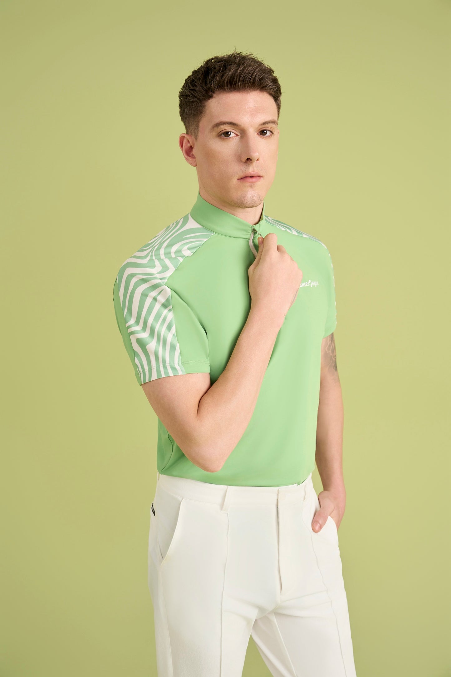Men Mable Avocado Green Shirt