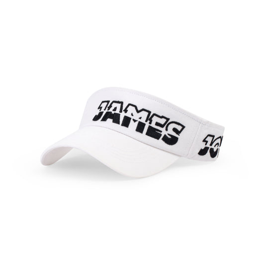 White half Hat embroidered with James Joyces
