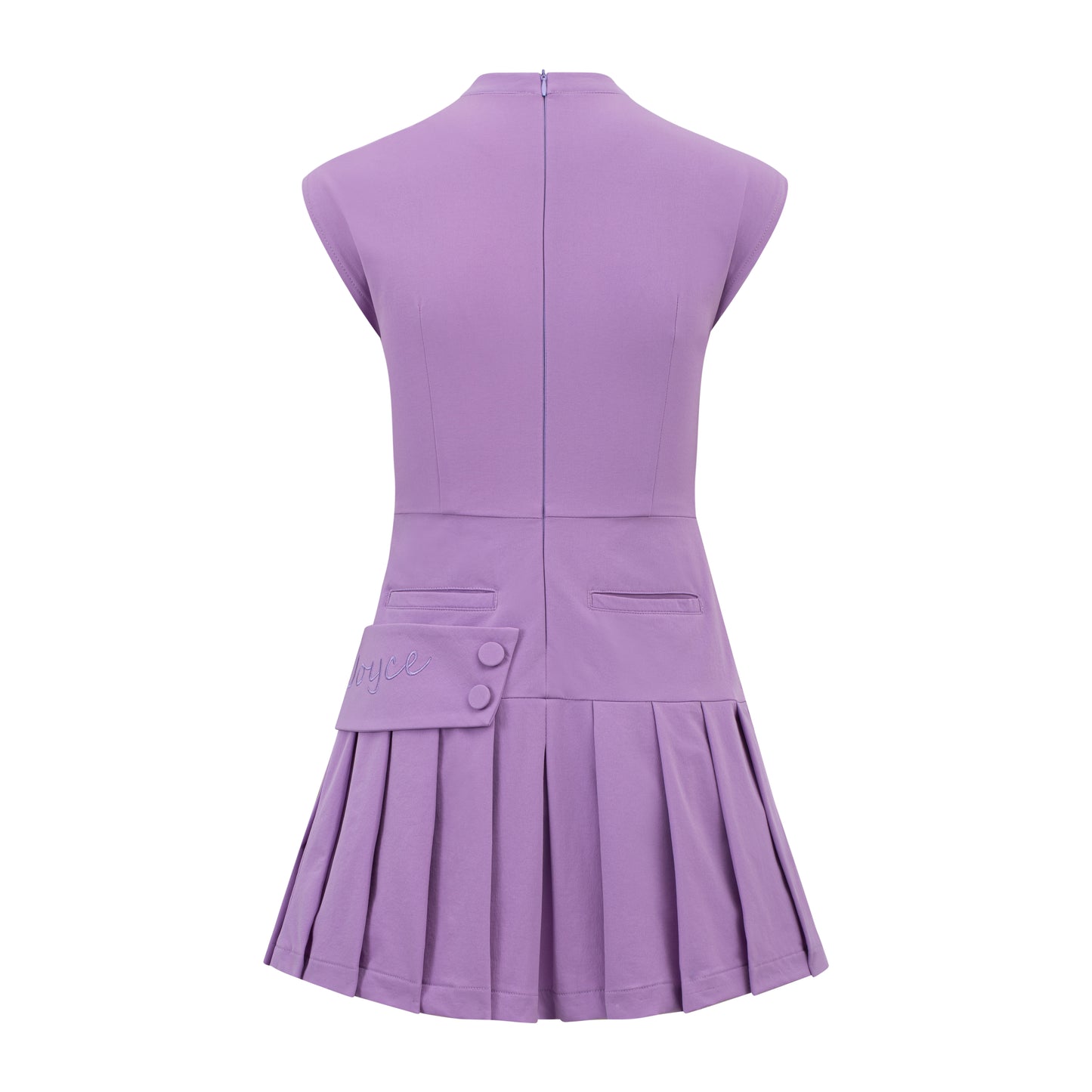 Women Scallop Violet Dress