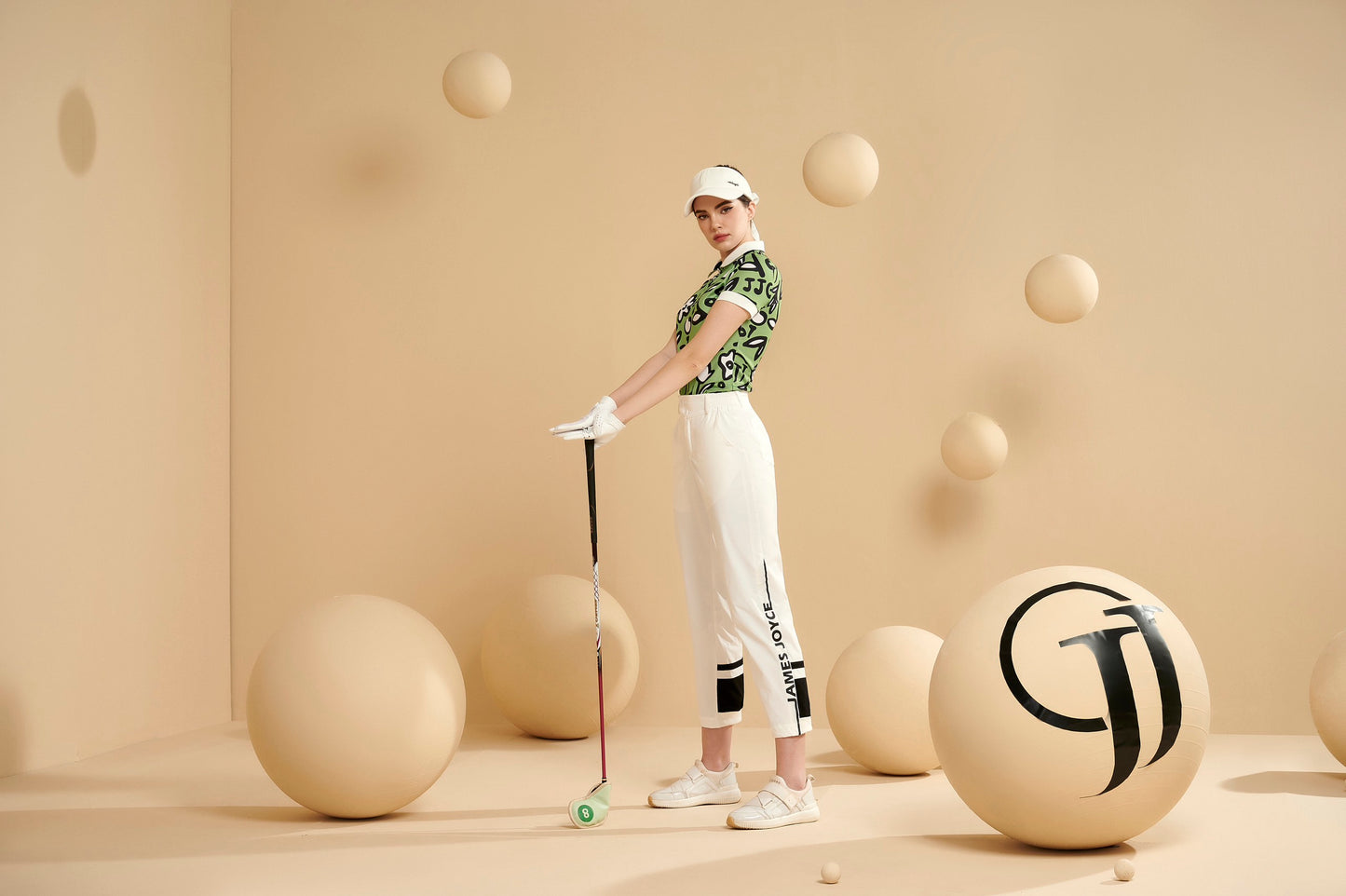 女式 JJG 白色长裤