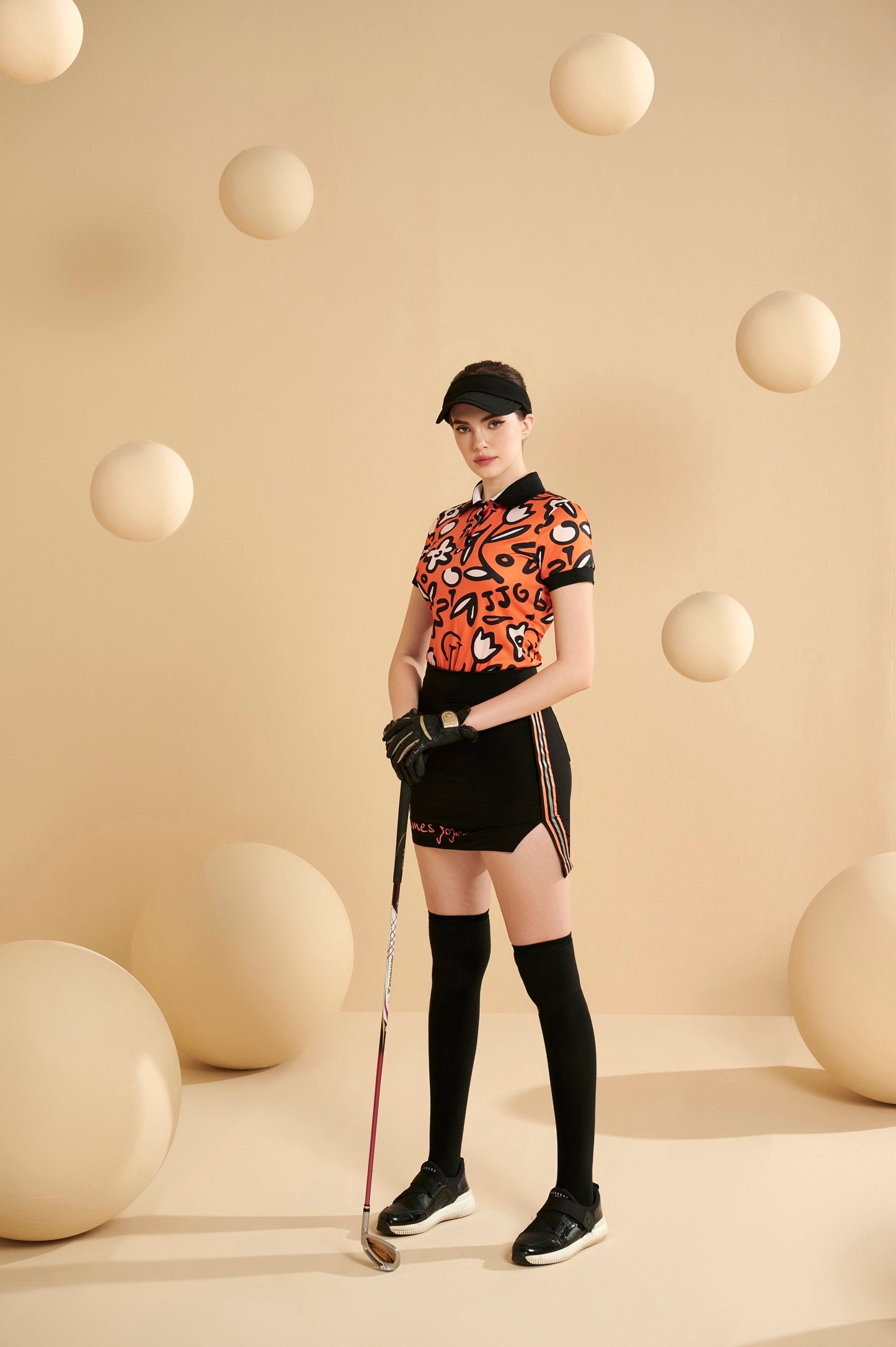 女式橙花 POLO 衫