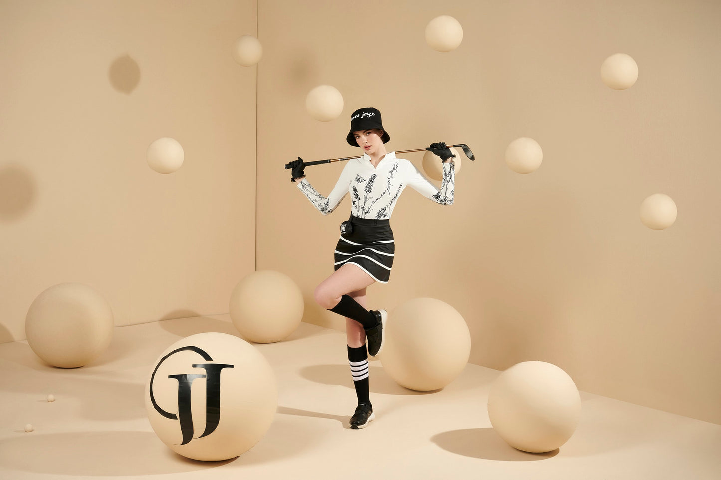 【特价套装】女款薰衣草白黑套装