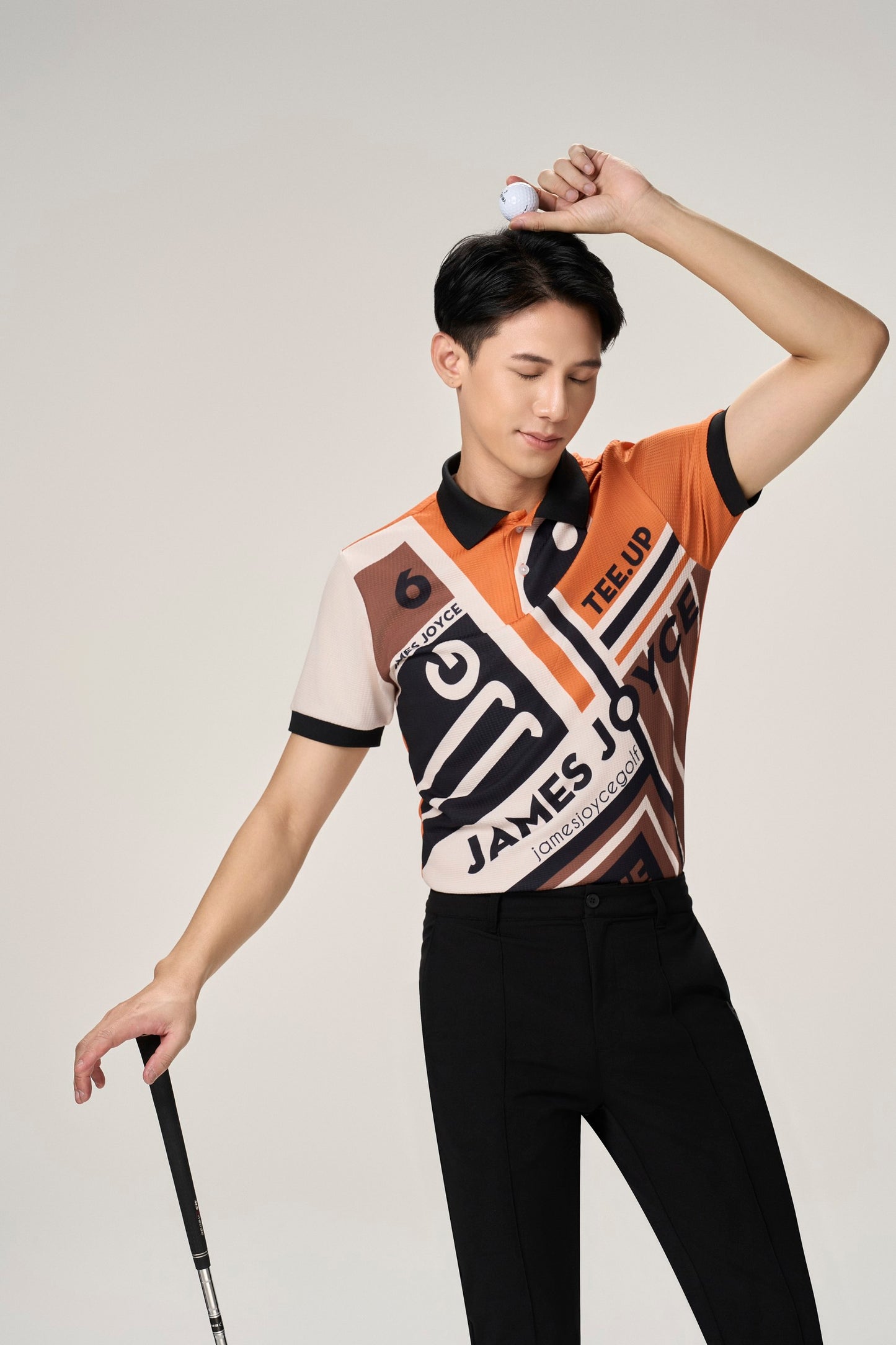 男士 橙色 Bauhaus Polo 衫