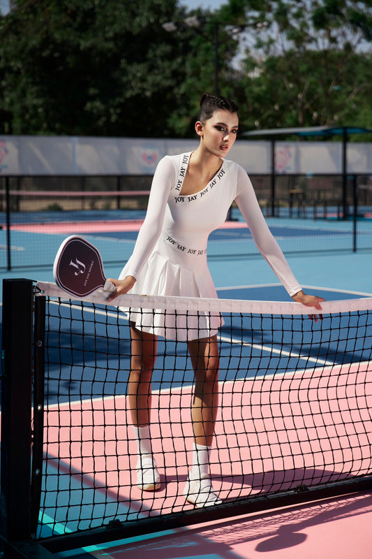 UNIQUE CUT DRESS_White