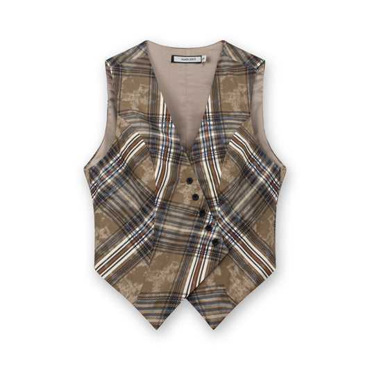 Aero Stripe Vest_Brown