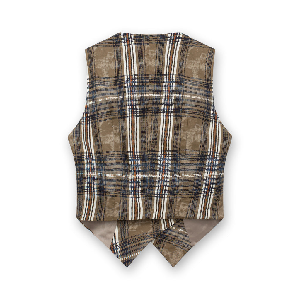 Aero Stripe Vest_Brown, Beige