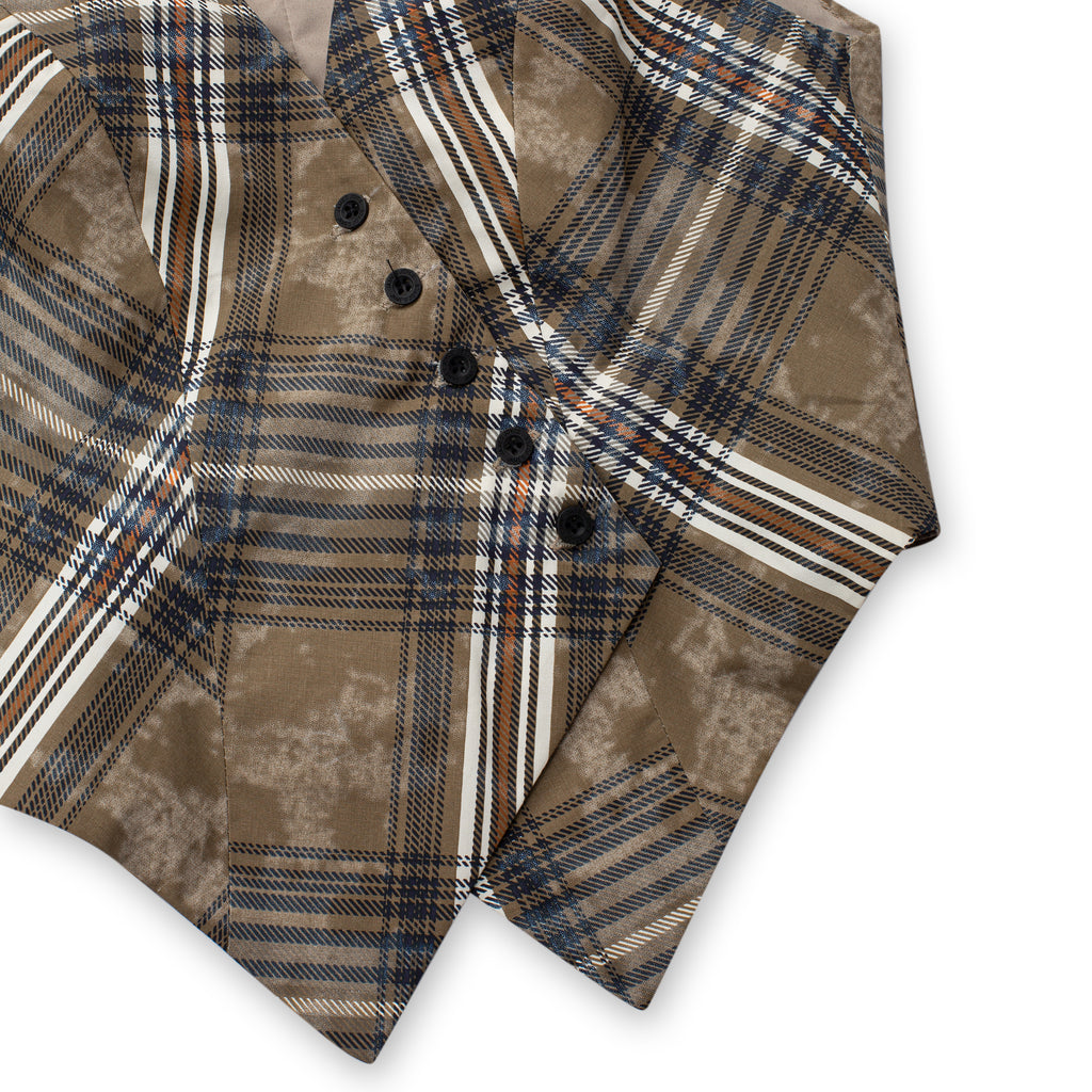 Aero Stripe Vest_Brown, Beige