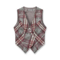 Aero Stripe Vest_Gray, Burgundy