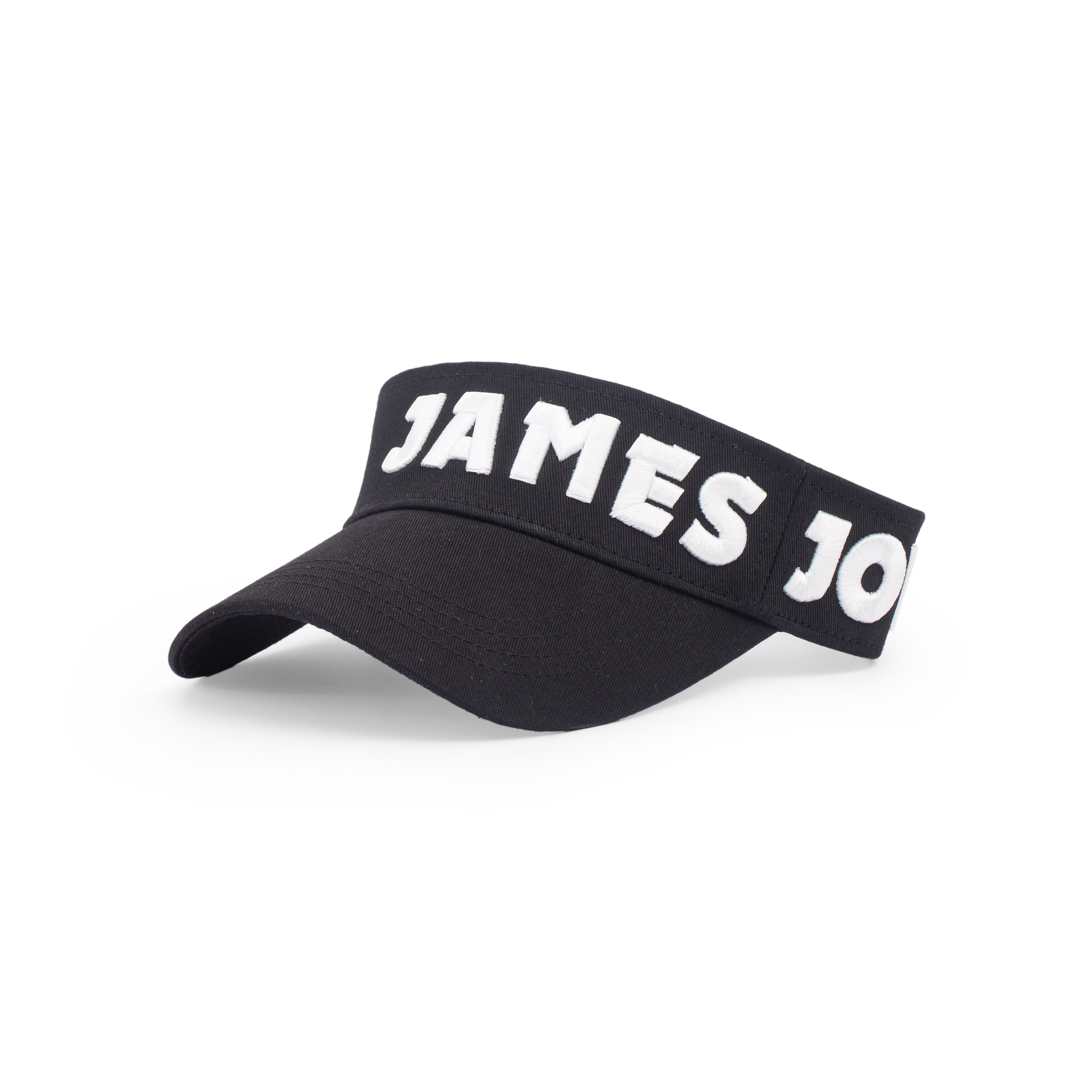 Black half Hat embroidered with James Joyces