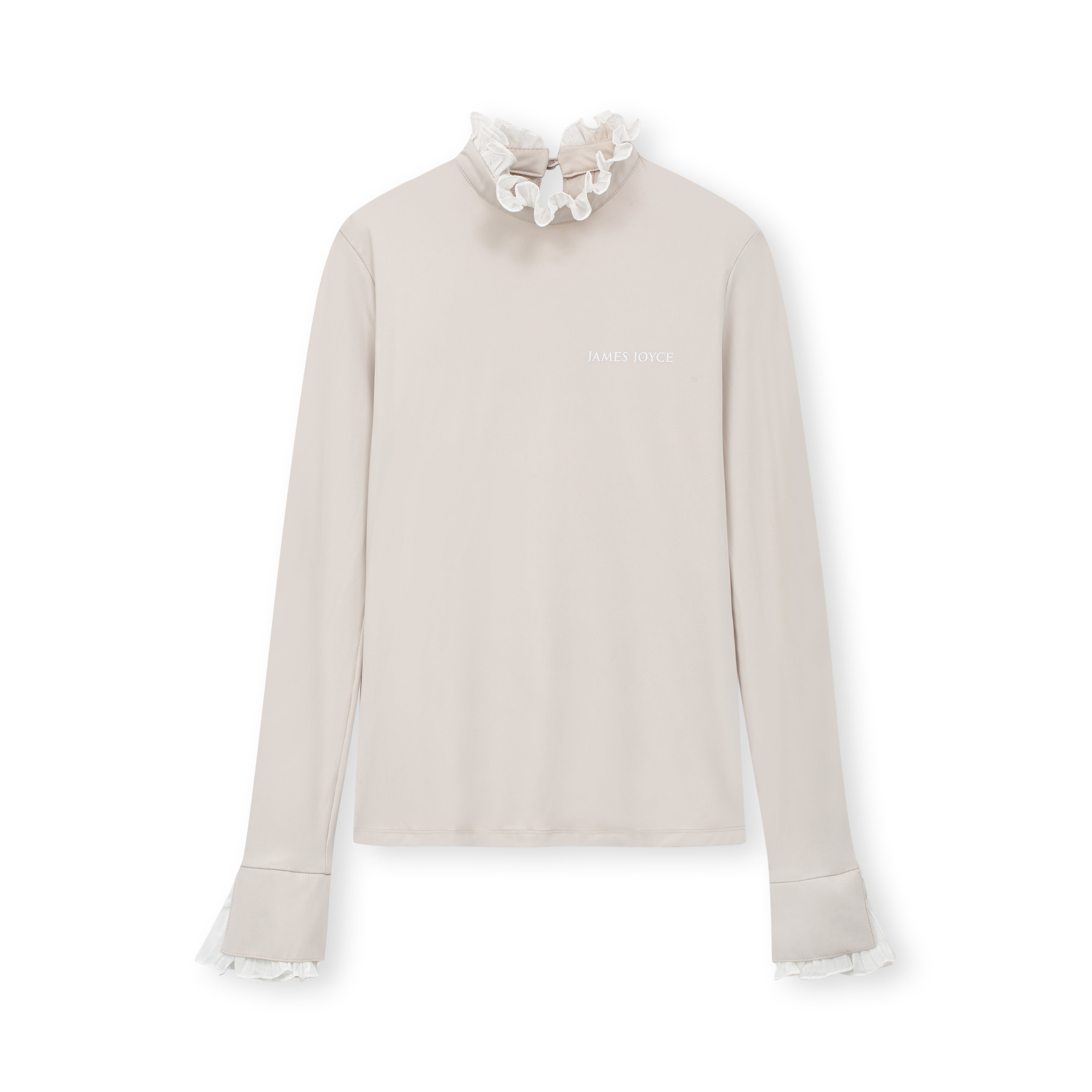 Elegance Frill Tee_Light Grey