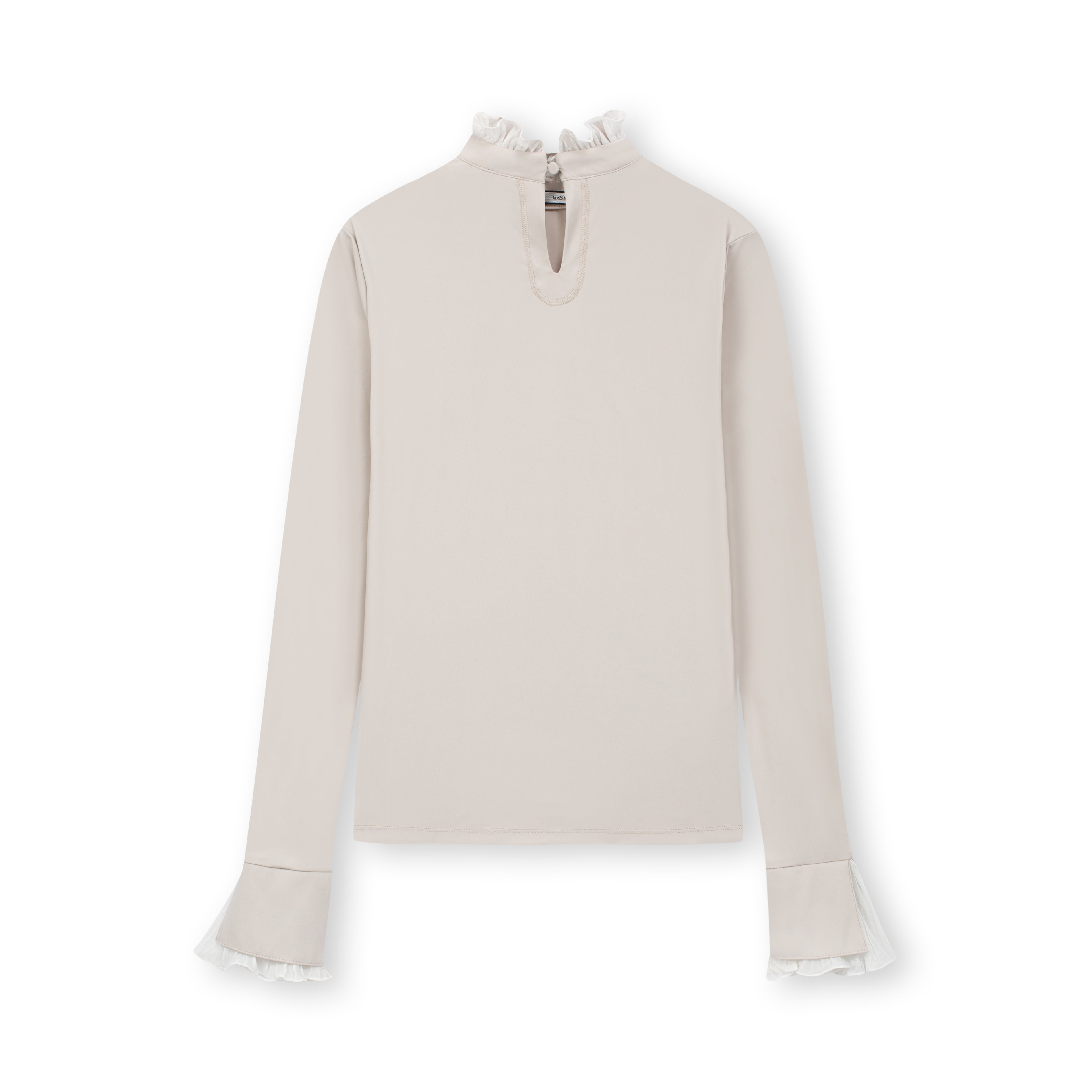 Elegance Frill Tee_Light Grey