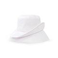 Women Scallop White Hat