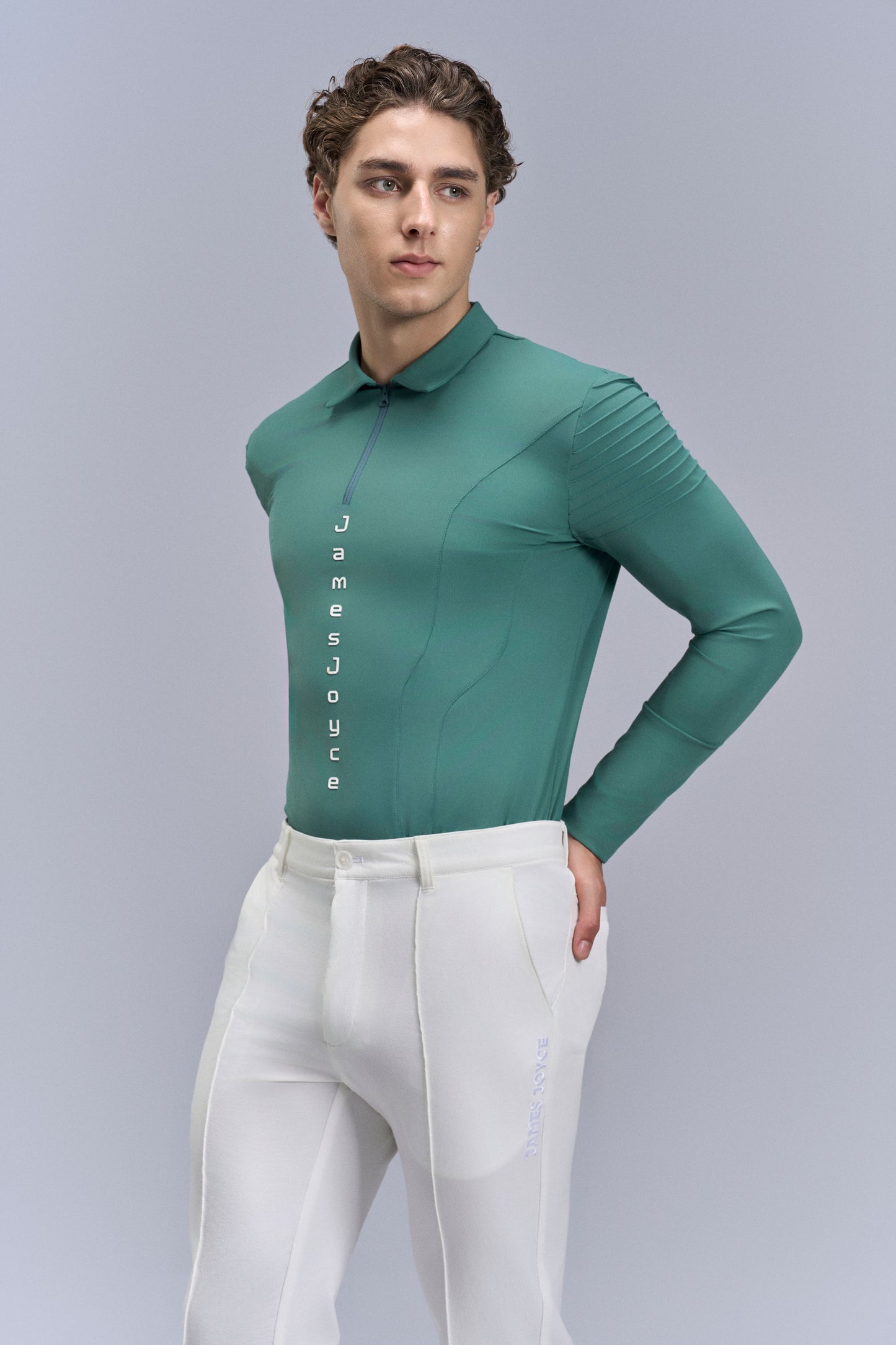 Majestic Ribbed Polo_Green