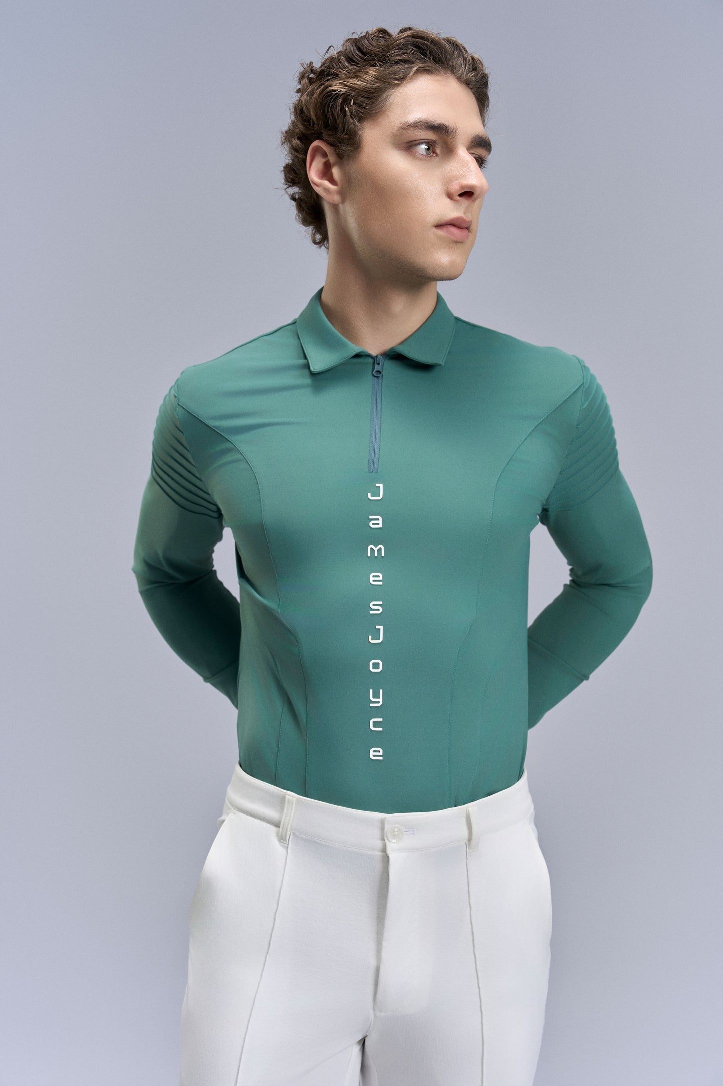 Majestic Ribbed Polo_Green