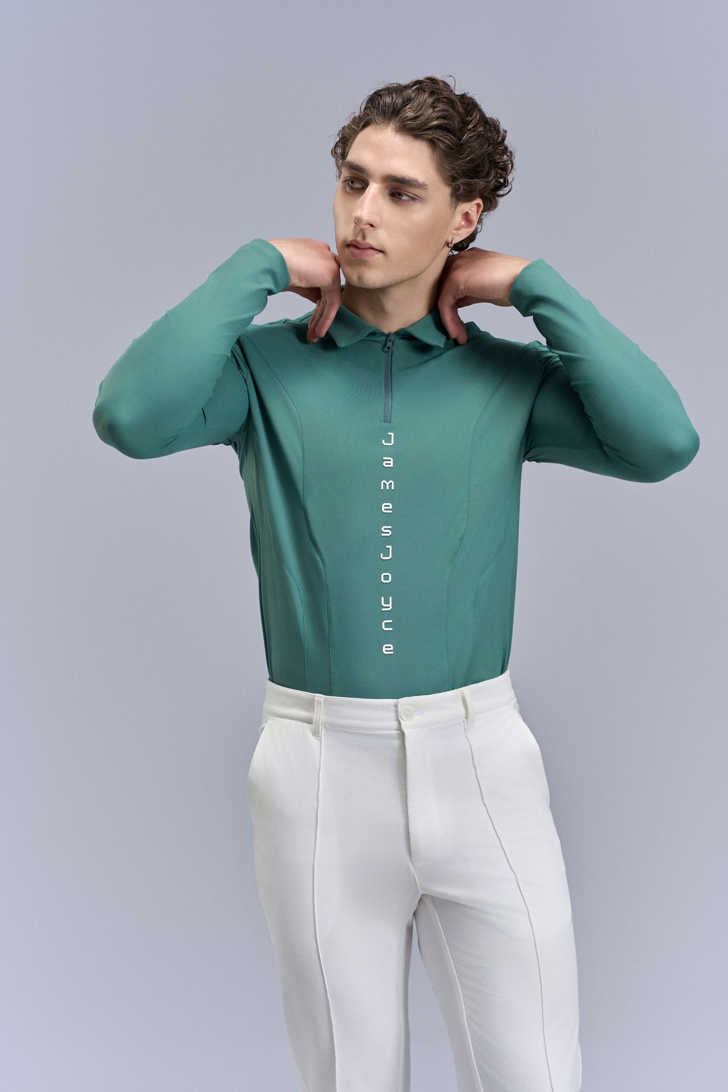 Majestic Ribbed Polo_Green