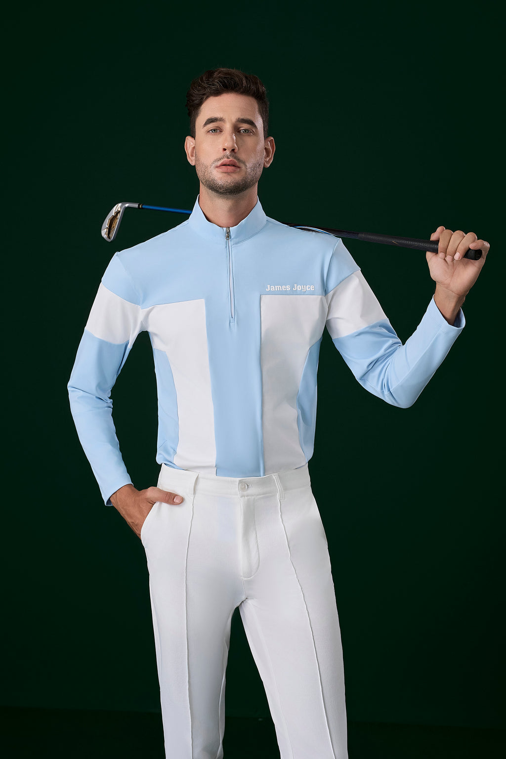 BLUE-WHITE Men Shirt