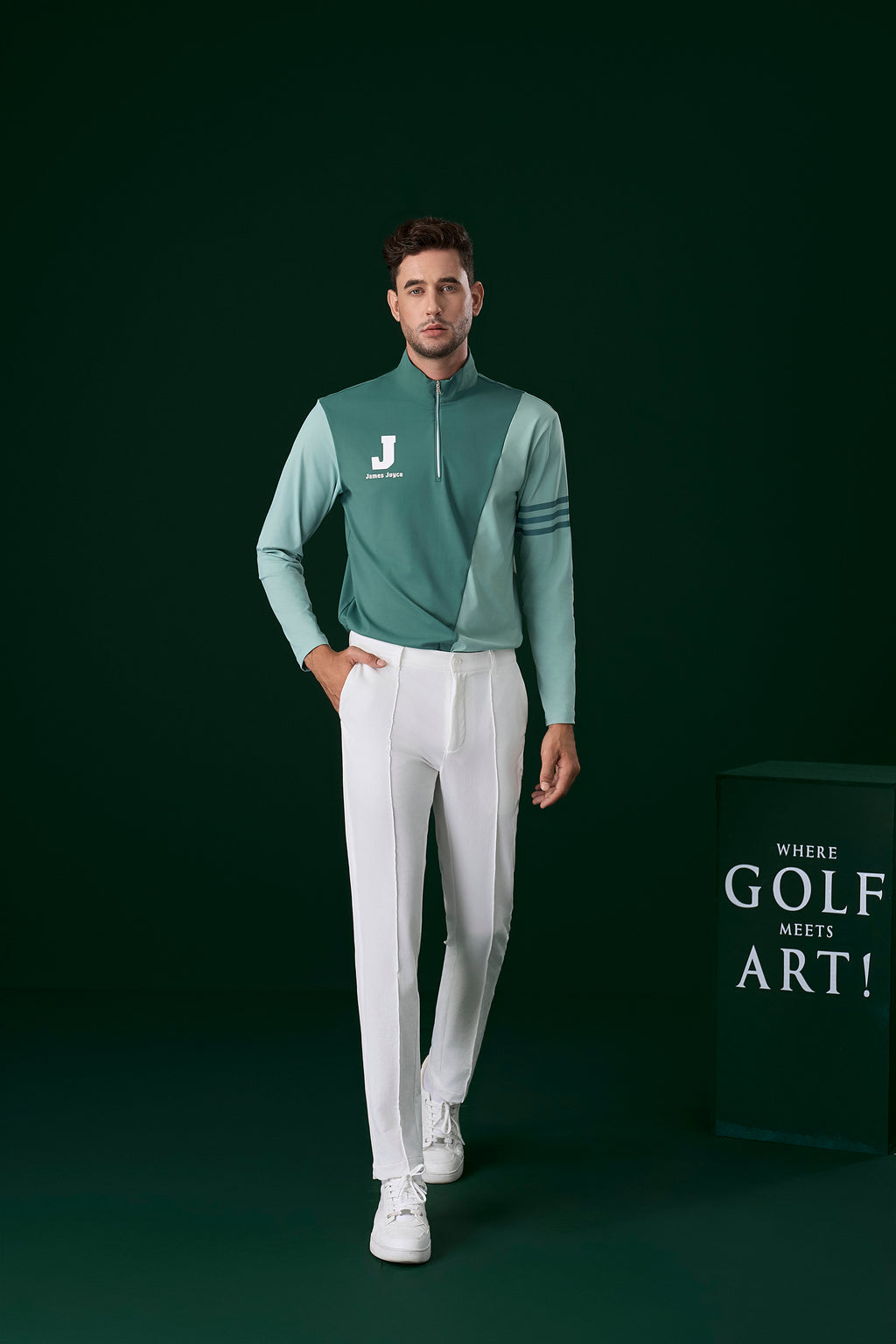 청록색 남성 셔츠