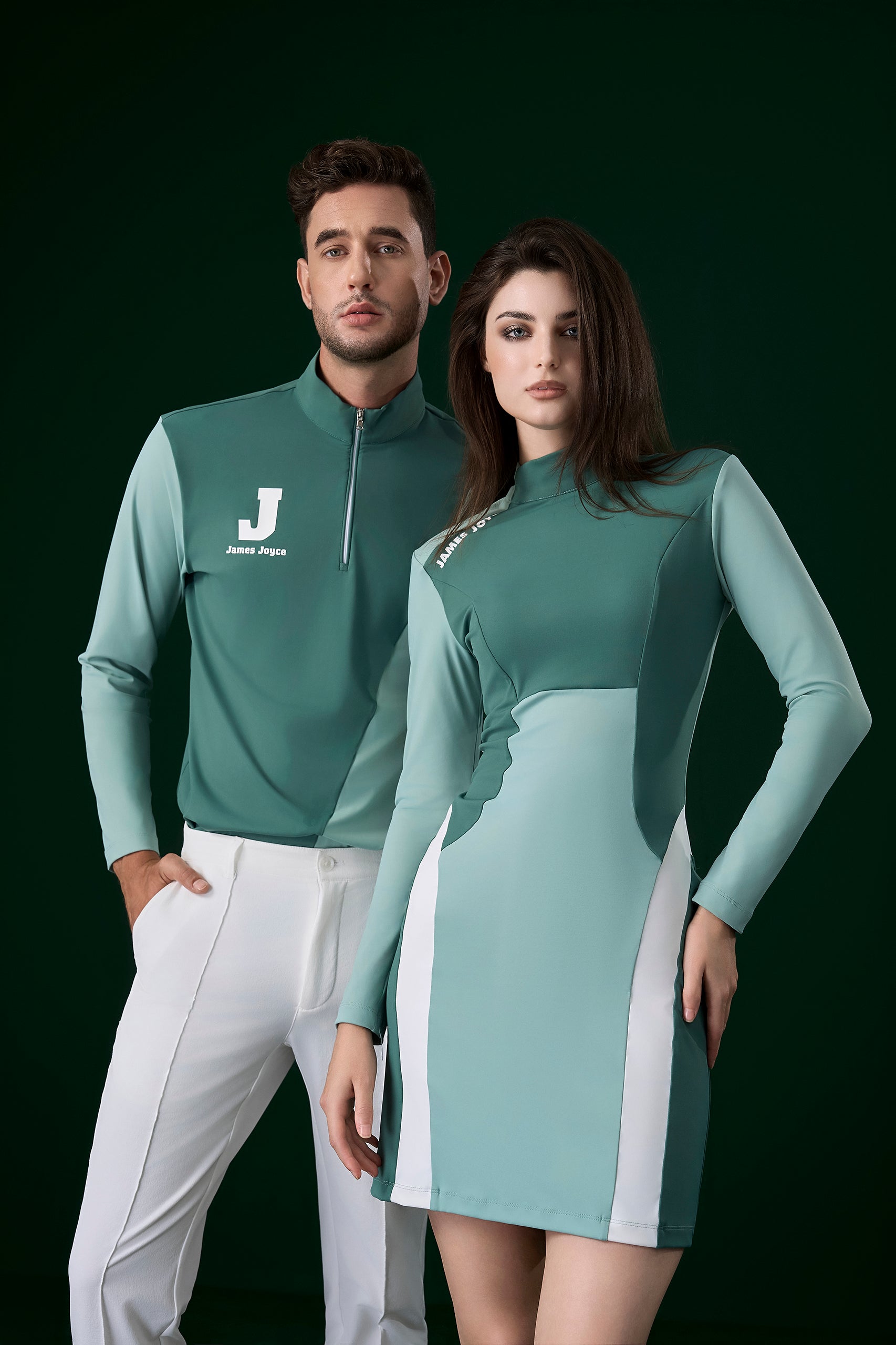 青色女装连衣裙