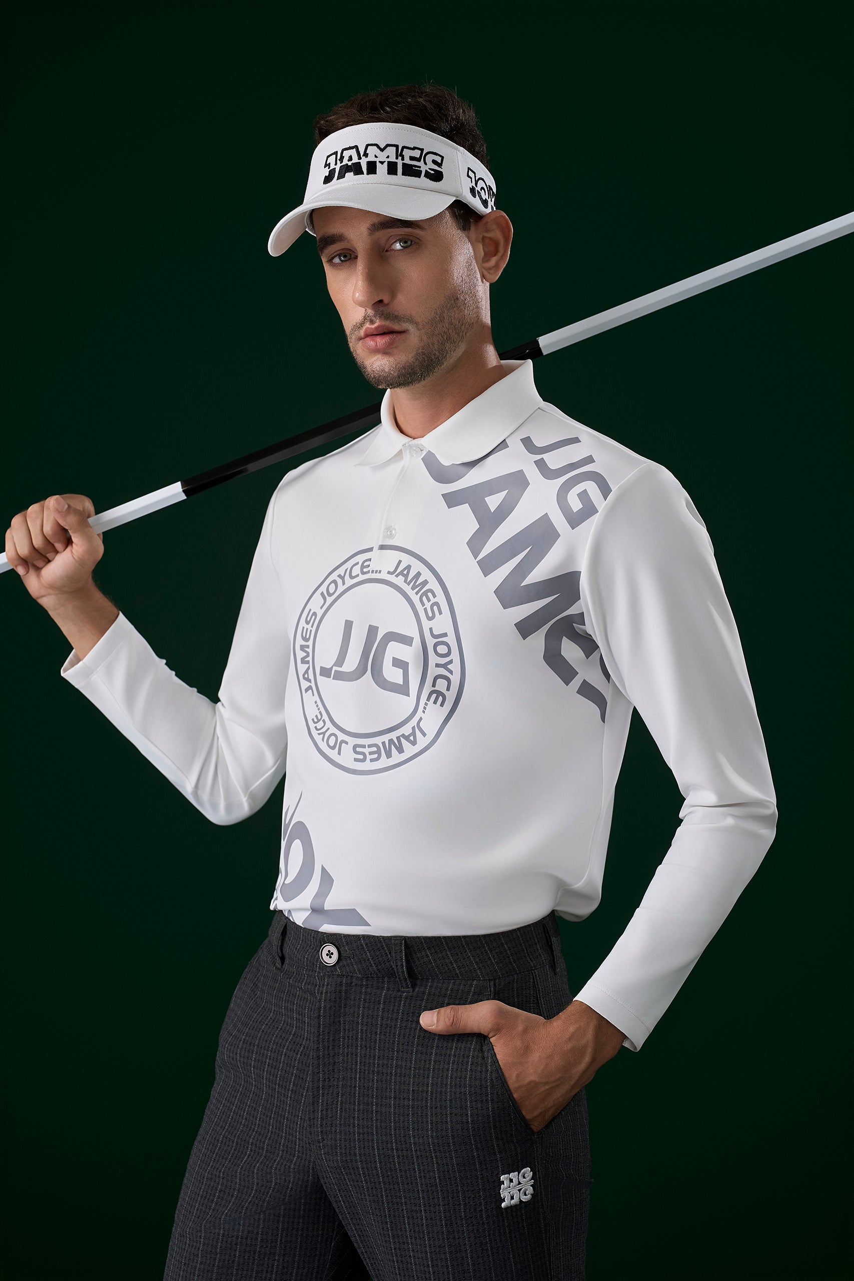 Men JJG Logo Grey Shirt