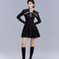 Sailor Check Dress_Black