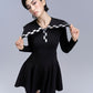 Sailor Check Dress_Black