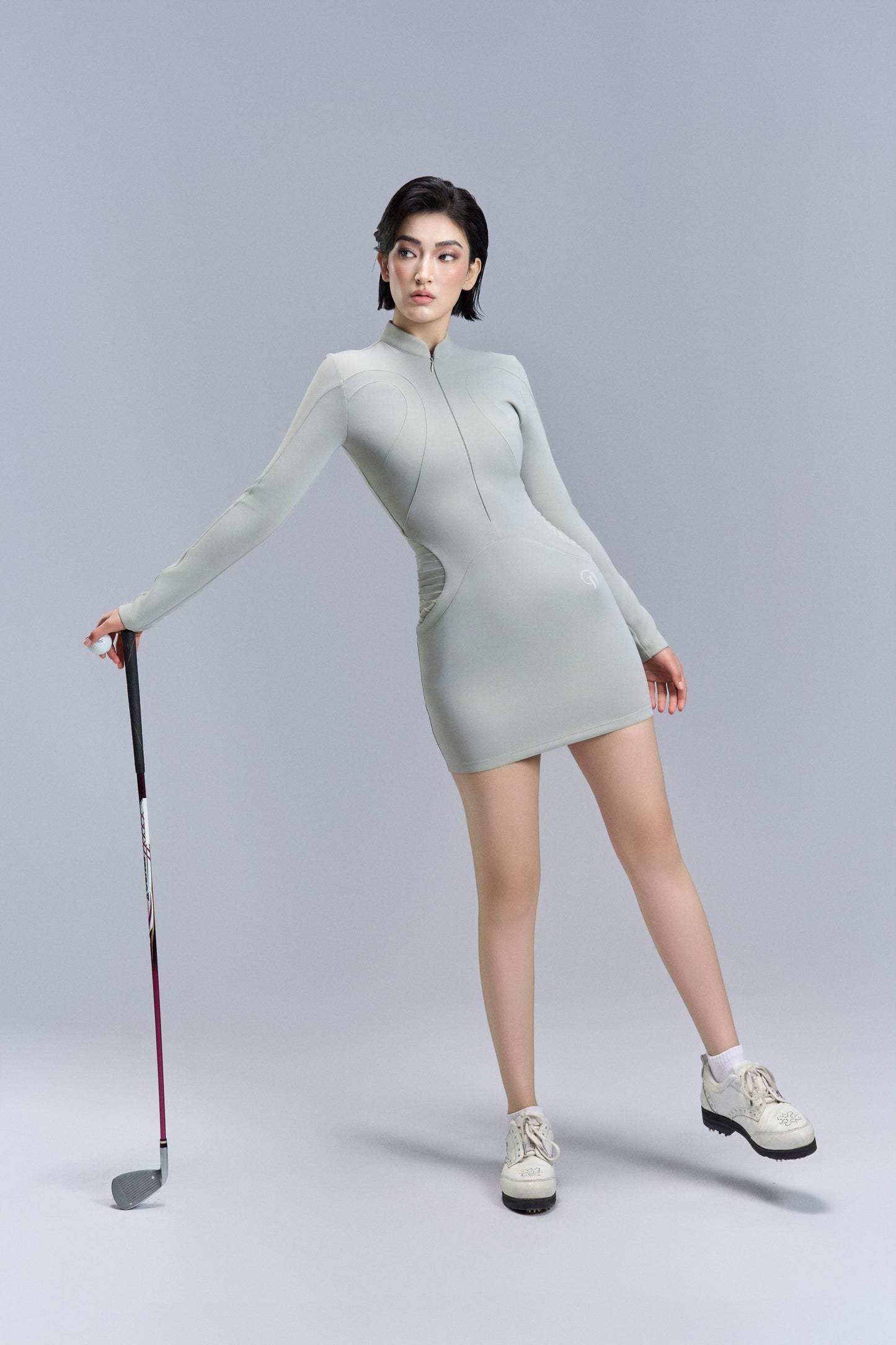 Curve Rider Dress_Grey