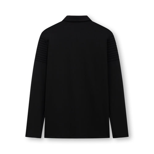 Majestic Ribbed Polo_Black