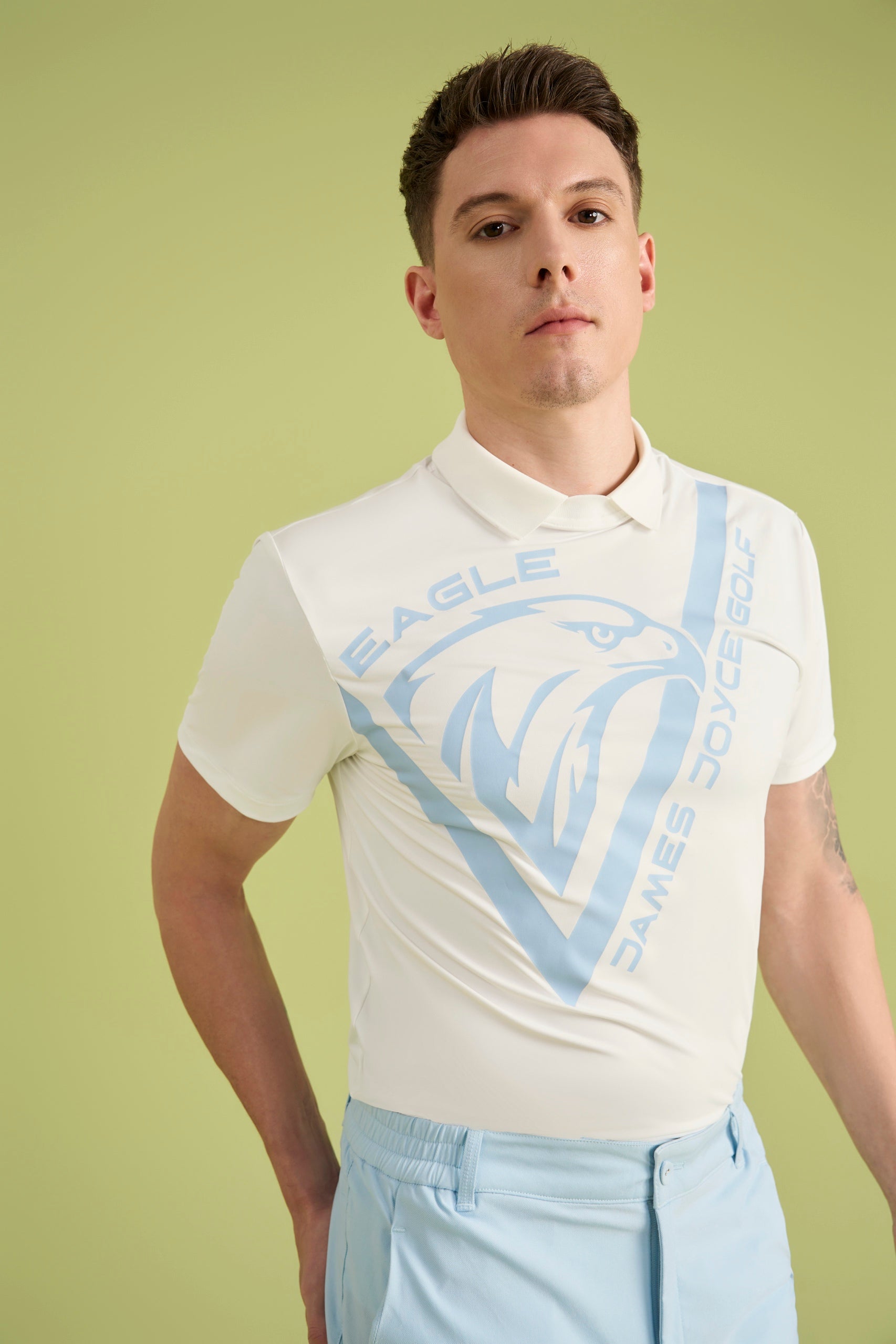 Men Blue Eagle Shirt