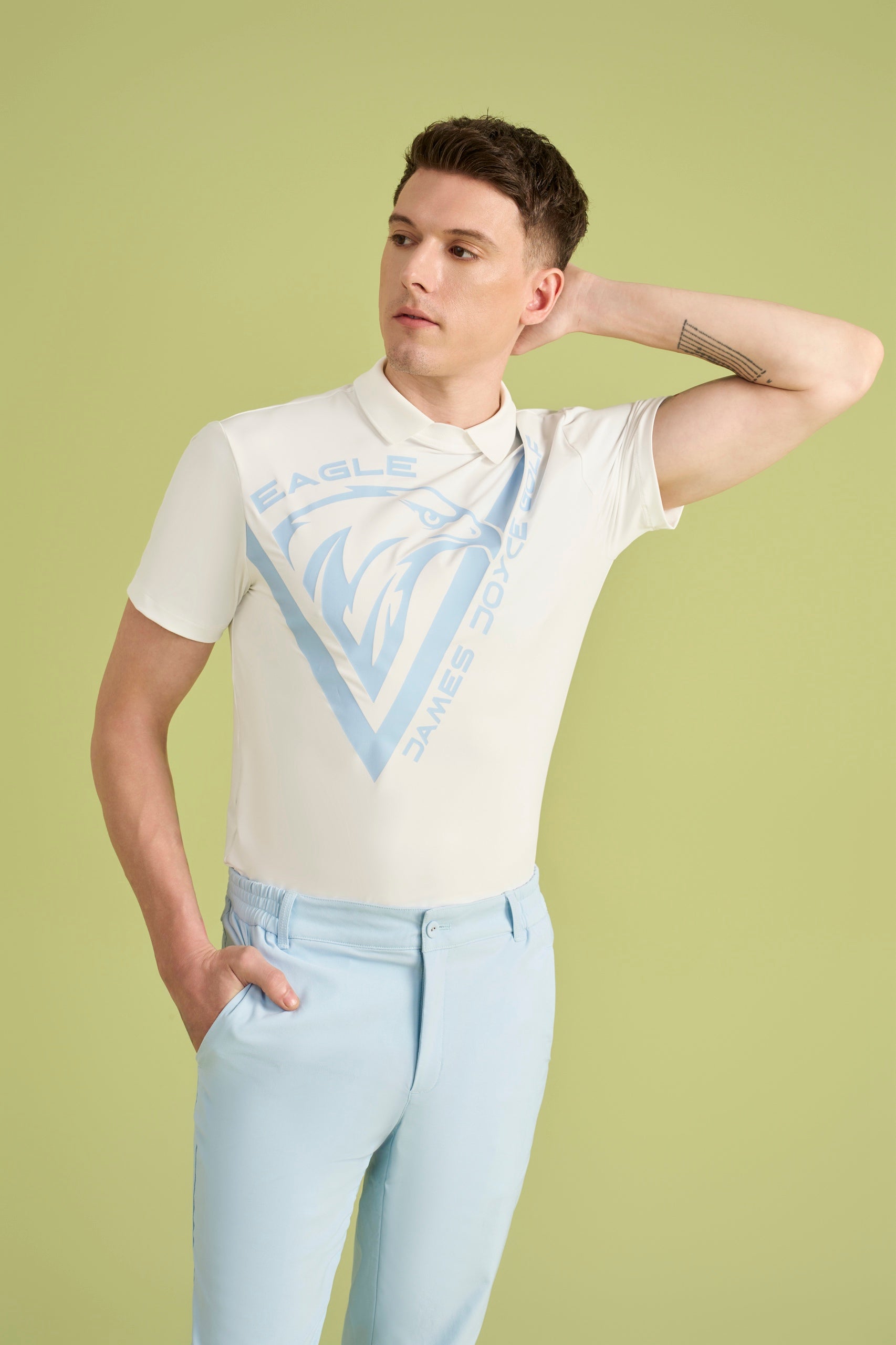 Men Blue Eagle Shirt