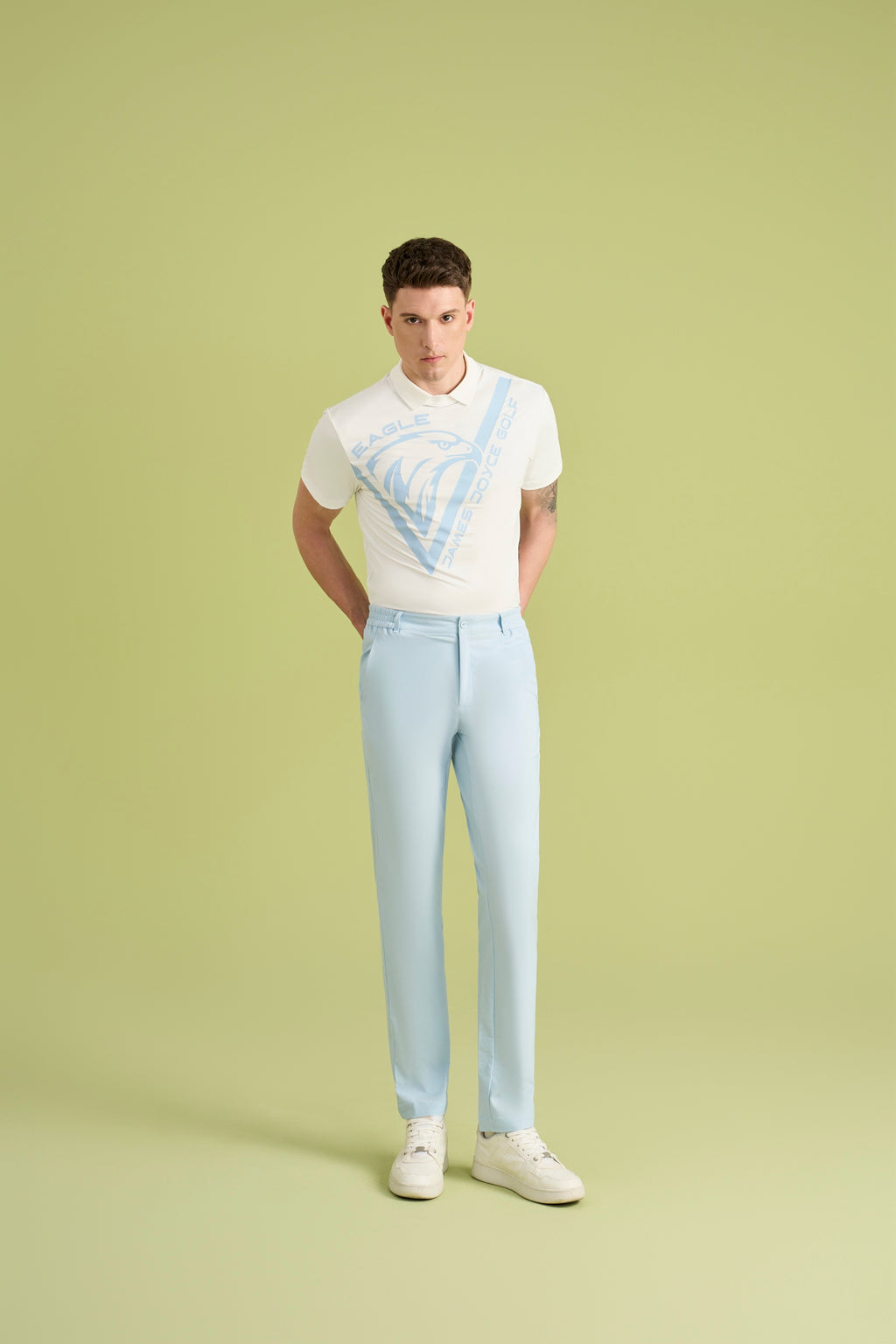Men Light Blue Pants