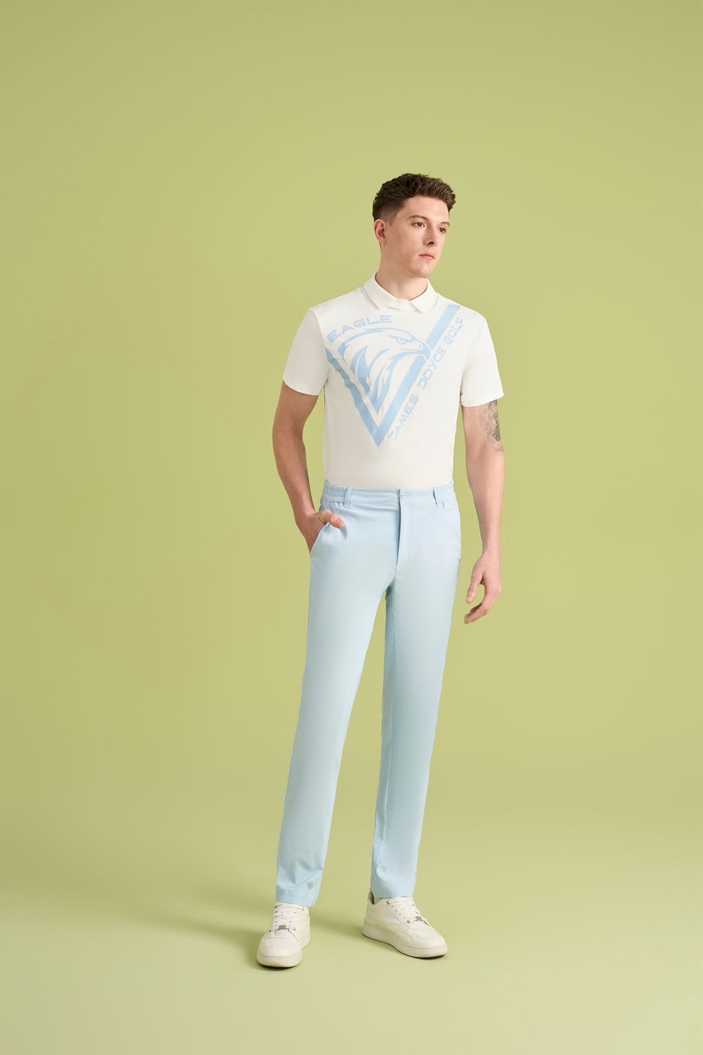 Men Blue Eagle Shirt