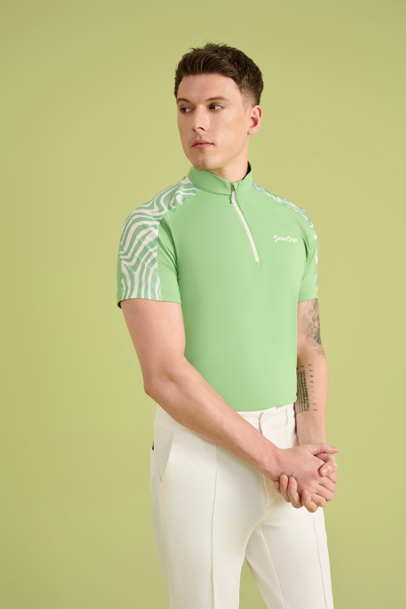 Men Mable Avocado Green Shirt