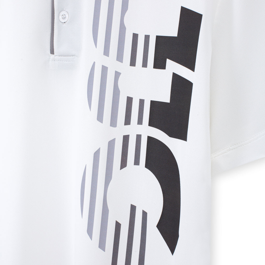 Men Striped Grey Polo