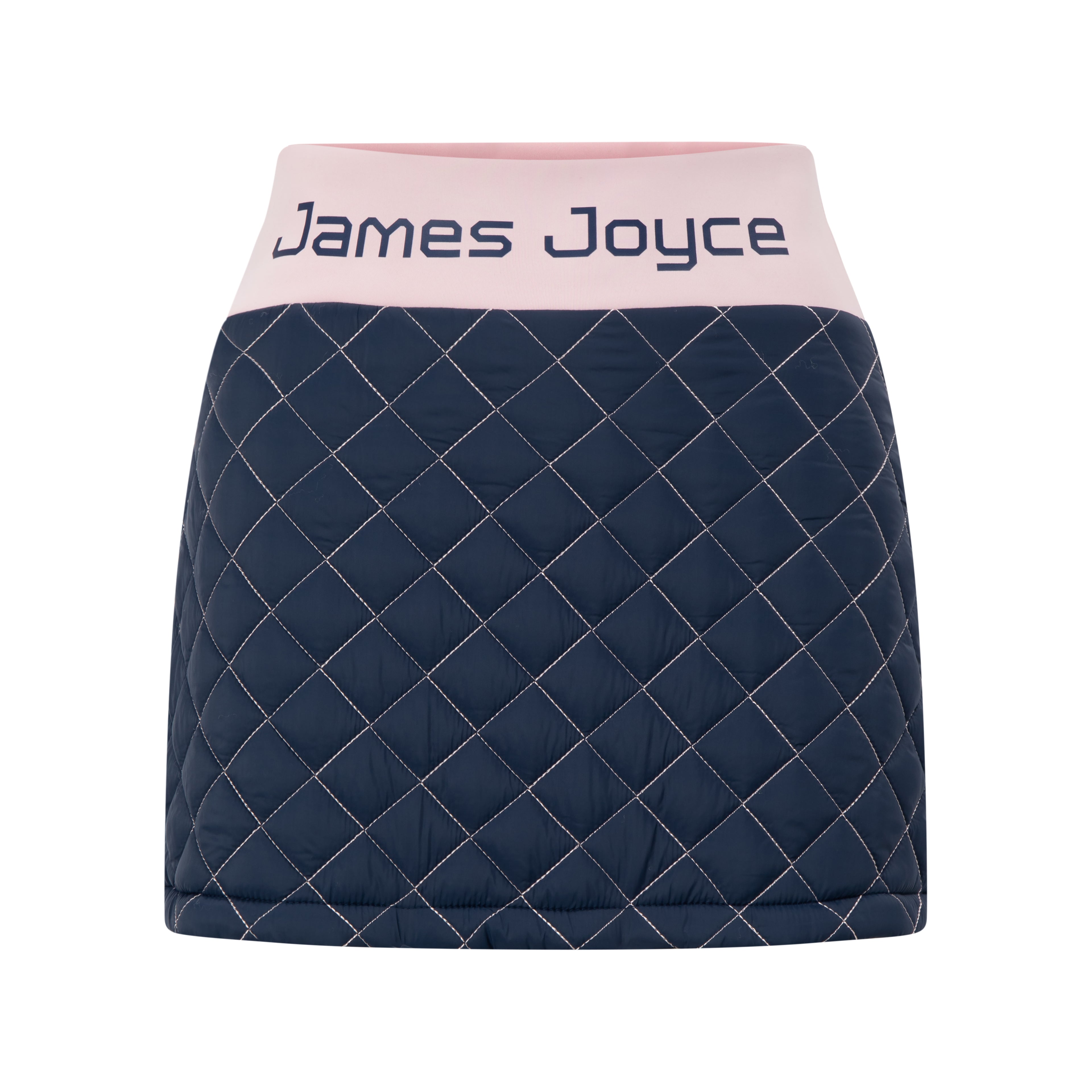 Navy & Blush Quilted Skirt