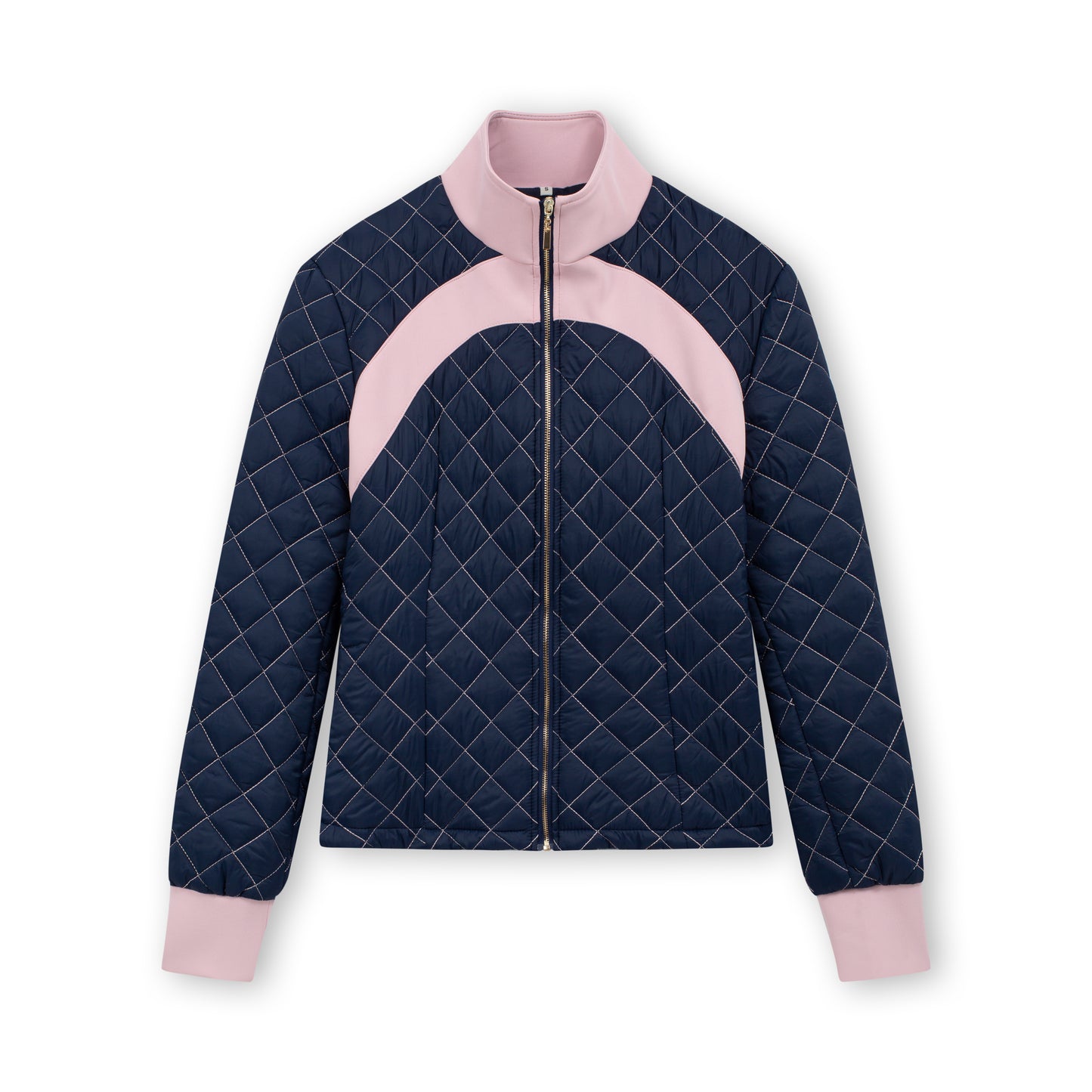 Navy & Blush Quilted Jacket