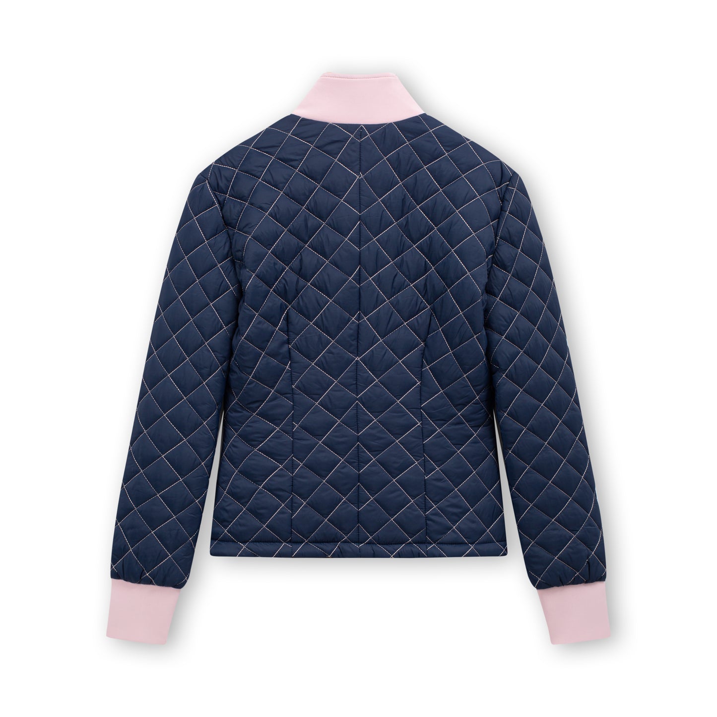 Navy & Blush Quilted Jacket