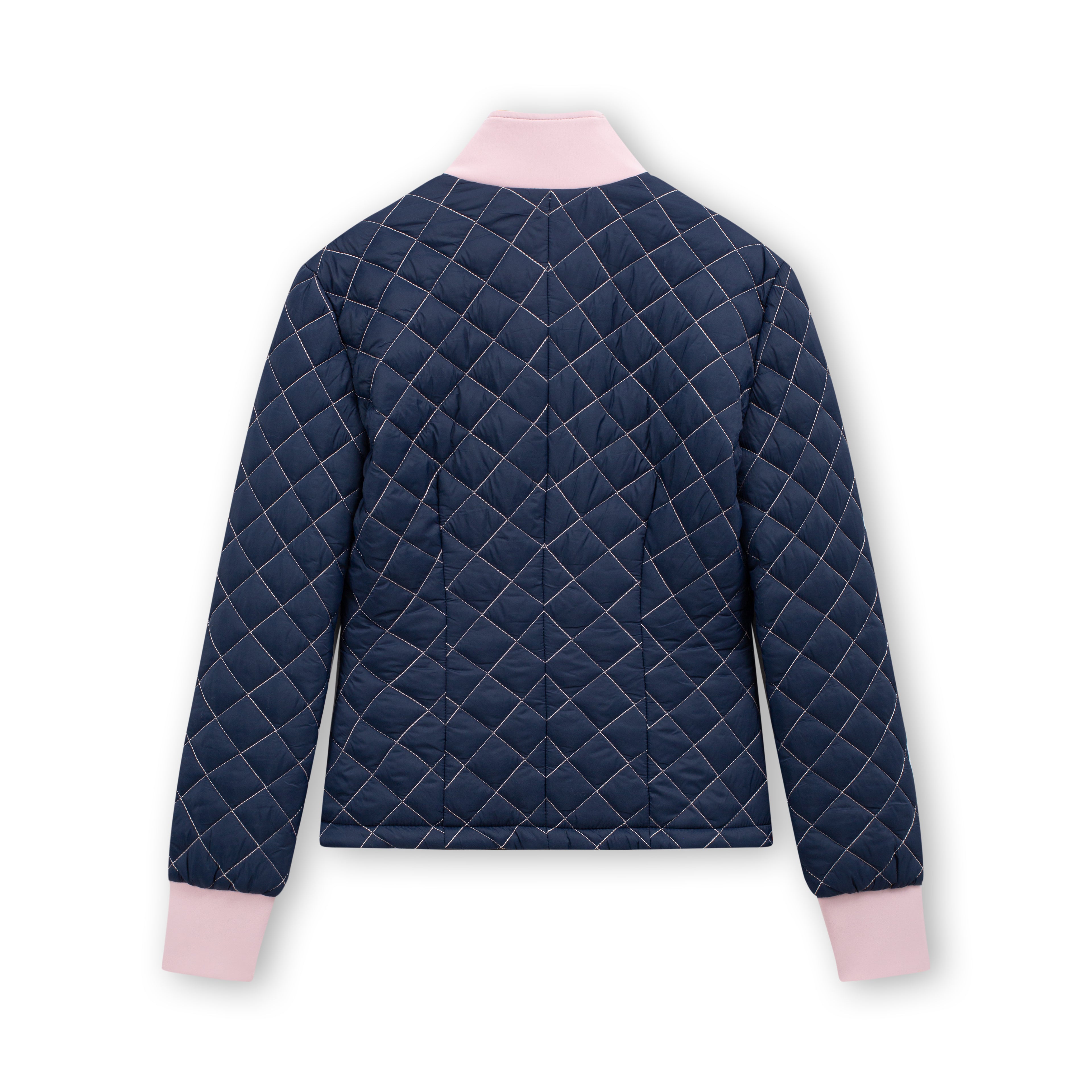 Navy & Blush Quilted Jacket