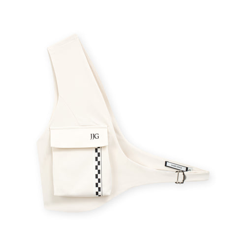 One-shoulder top_Beige