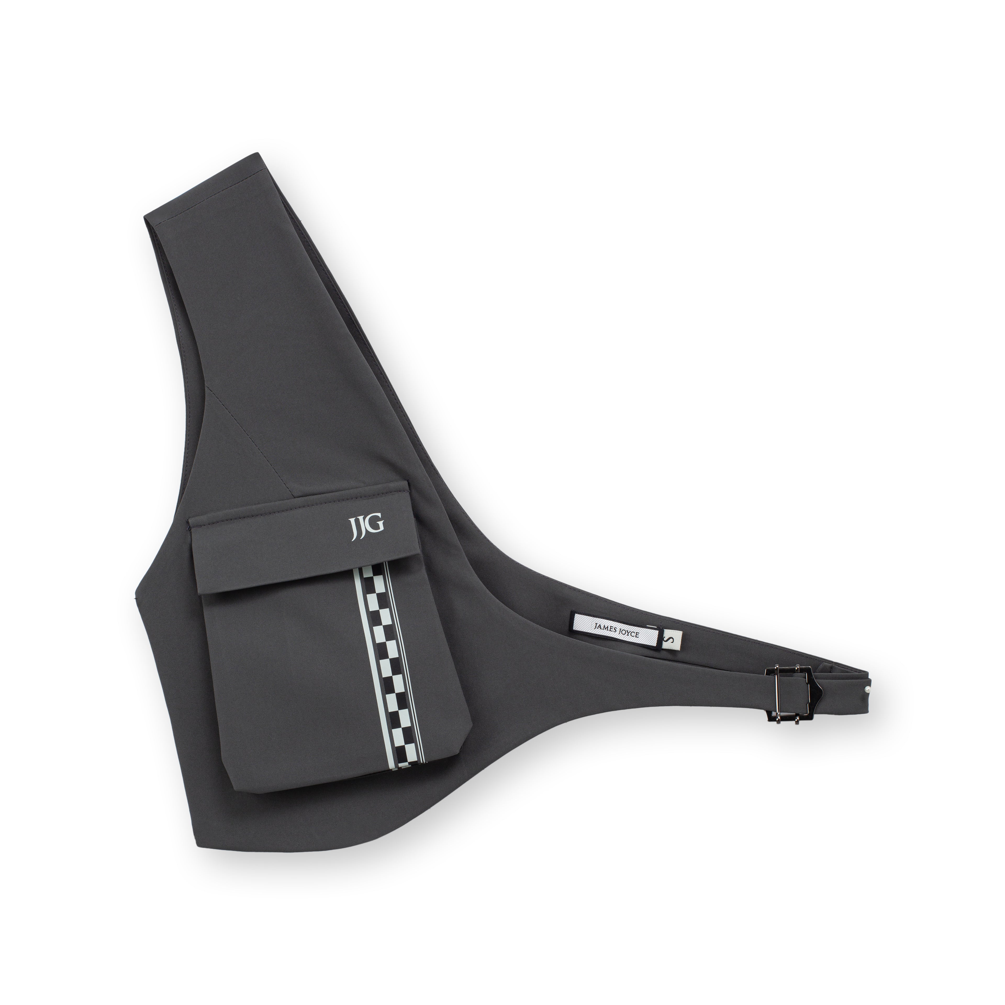 One-shoulder top_Gray