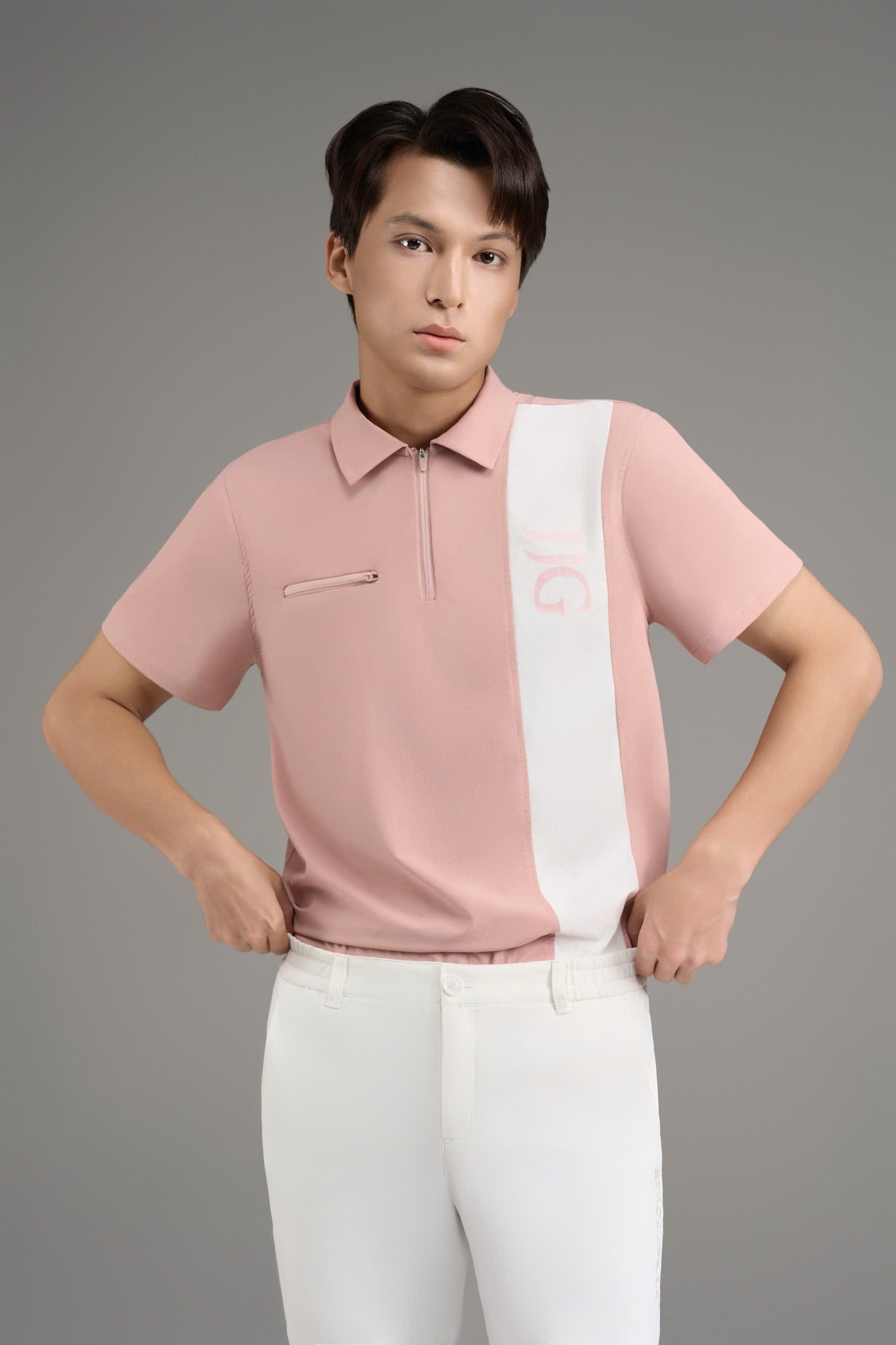 Orbit men polo_Blush Pink