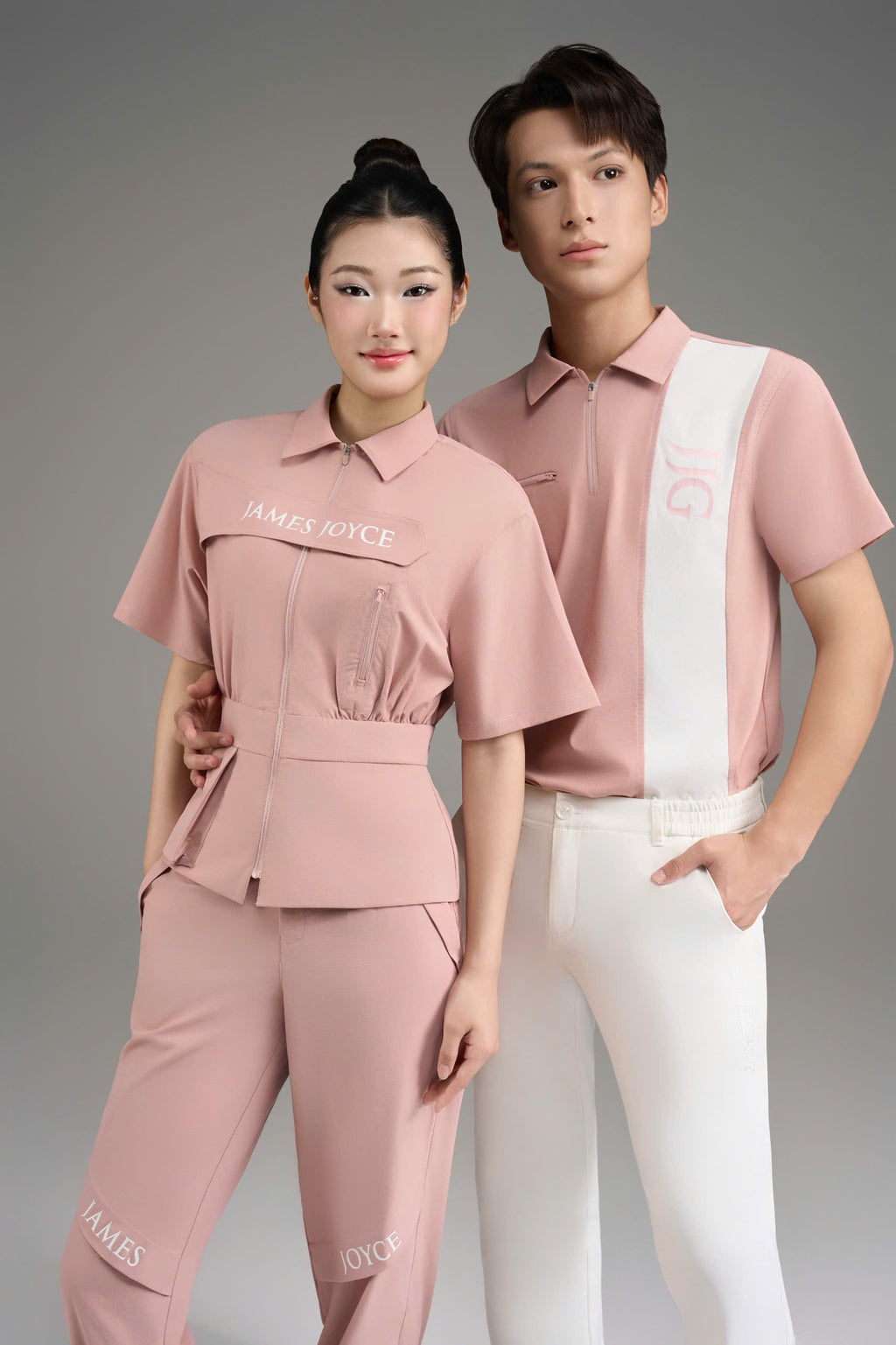 Peplum Sporty Blouse_Blush pink