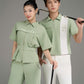 Peplum Sporty Blouse_Matcha