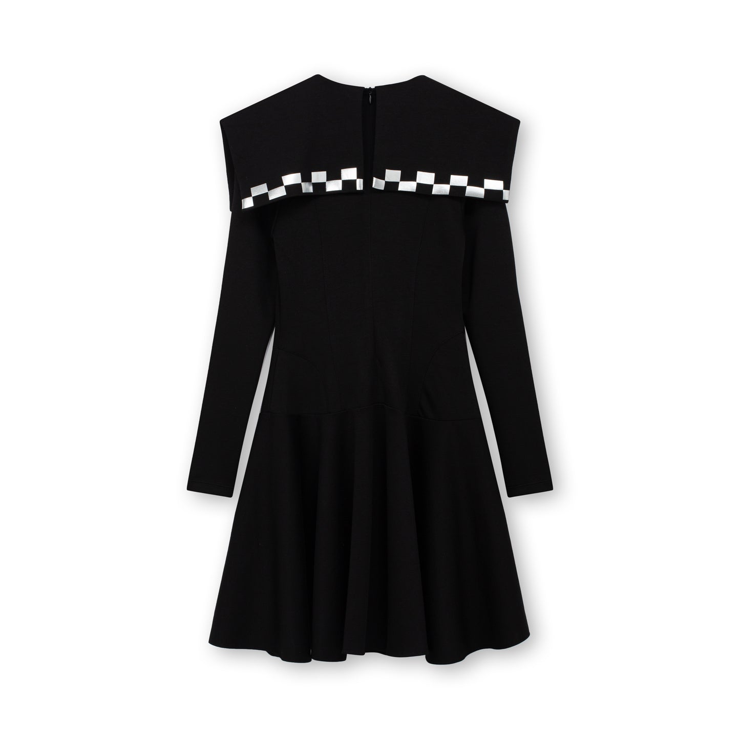 Sailor Check Dress_Black