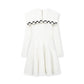 Sailor Check Dress_White