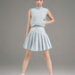 Silver Motion Dress_White